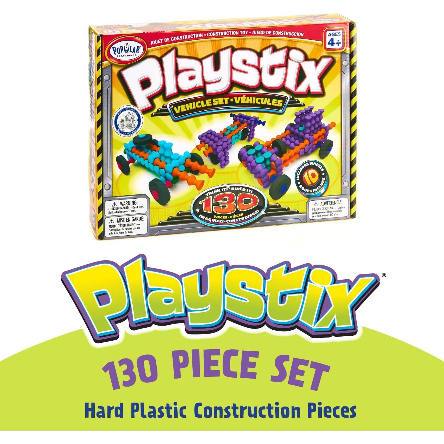 Set de Construcción Playstix 130 Piezas para Niños 4-8 Años