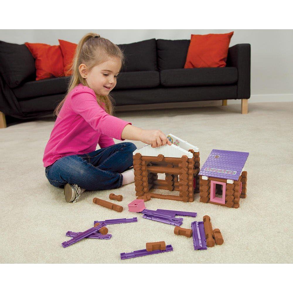 Cabaña del Pradera Country Lincoln Logs - 137 Piezas - 3+ Años