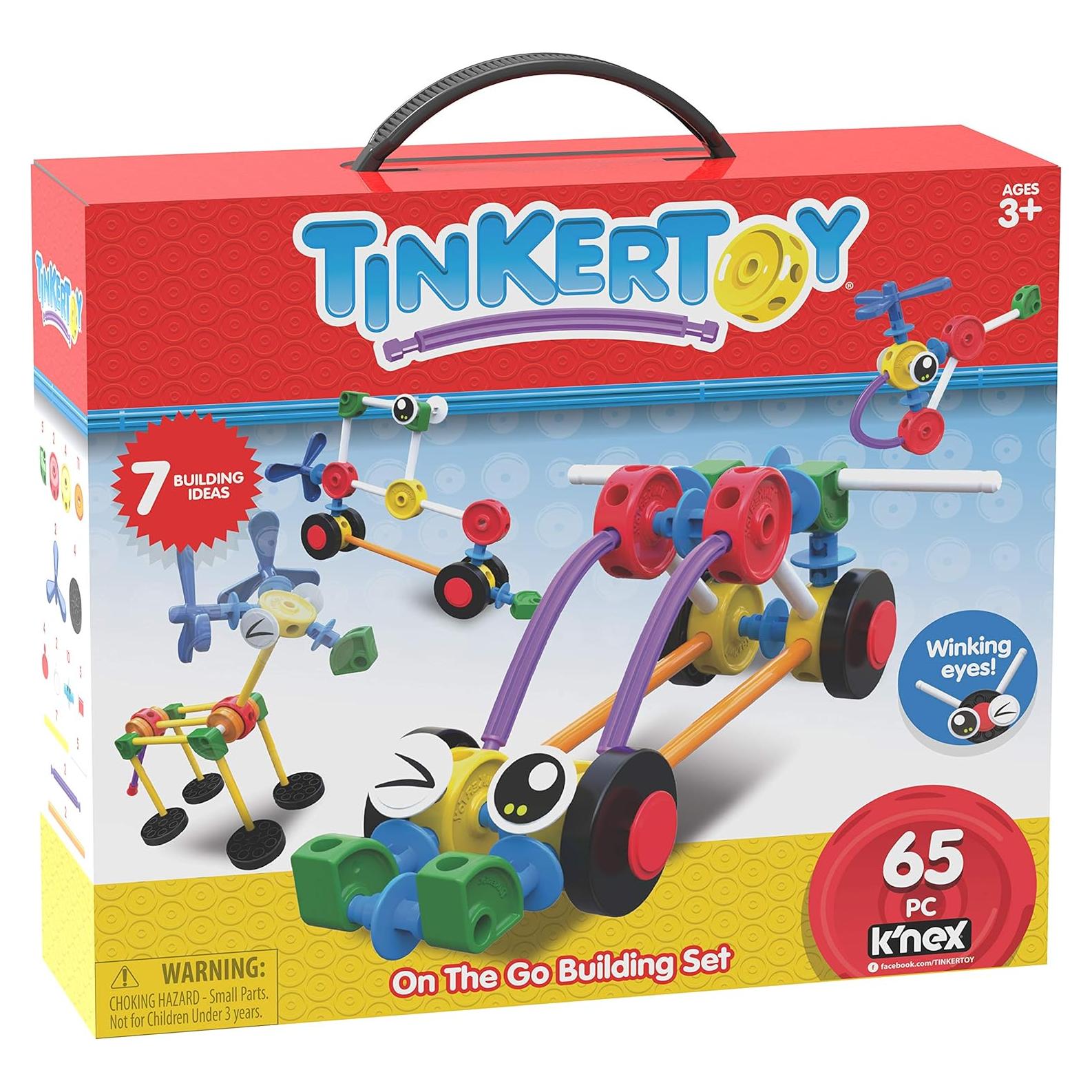 TINKERTOY Set de Construcción en Movimiento - 65 Piezas - Juguete Creativo