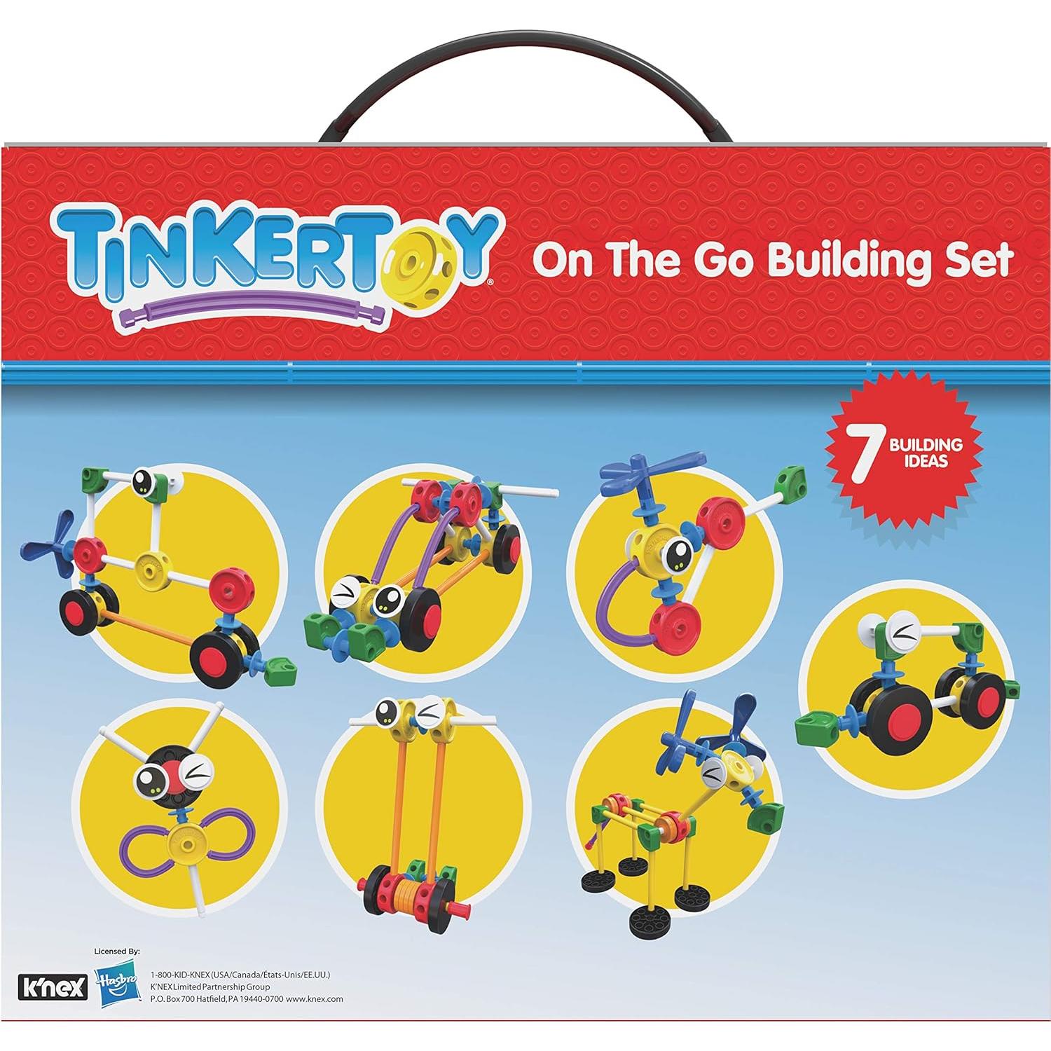 TINKERTOY Set de Construcción en Movimiento - 65 Piezas - Juguete Creativo