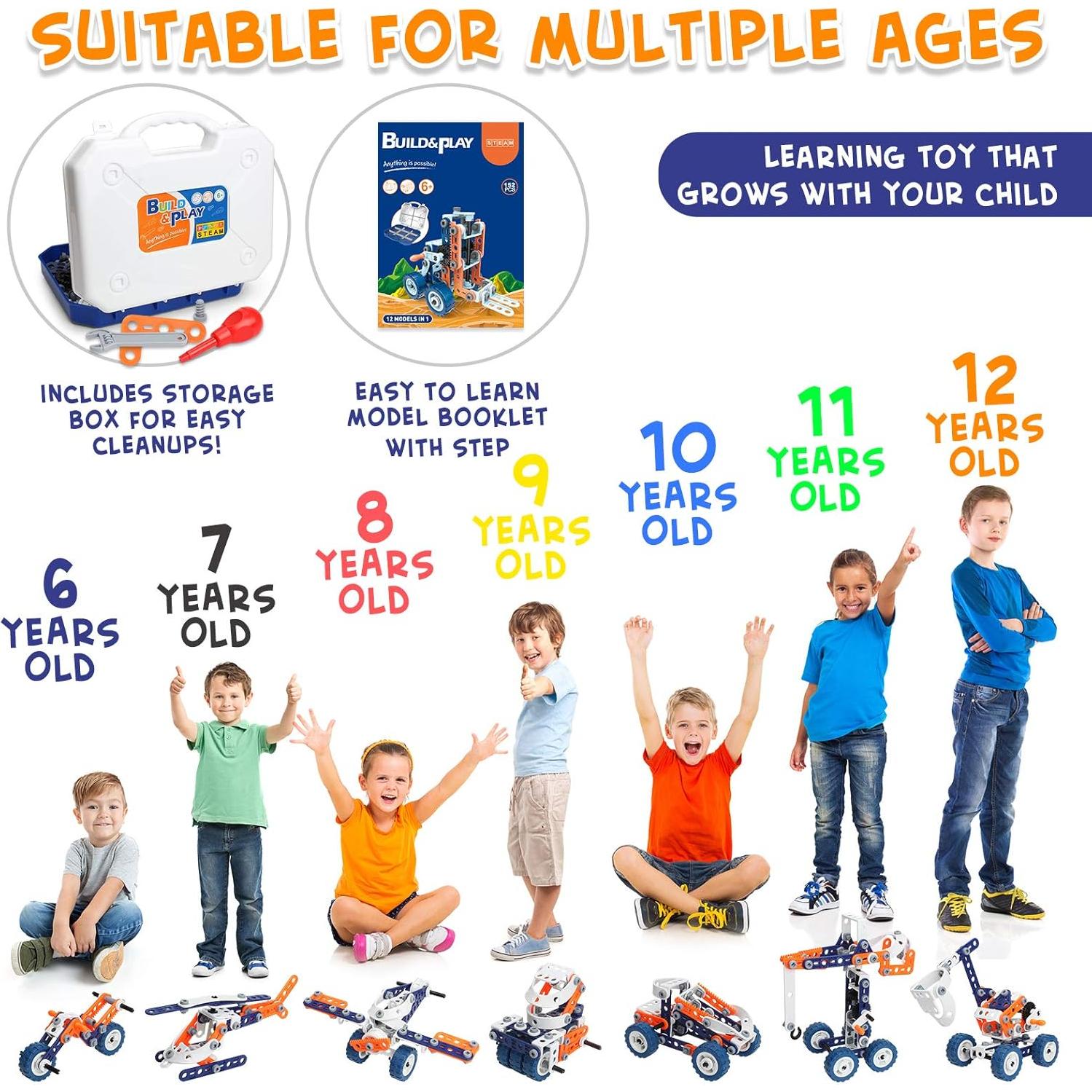 Kit de Juguetes de Construcción STEM Pynogeez 152 Piezas