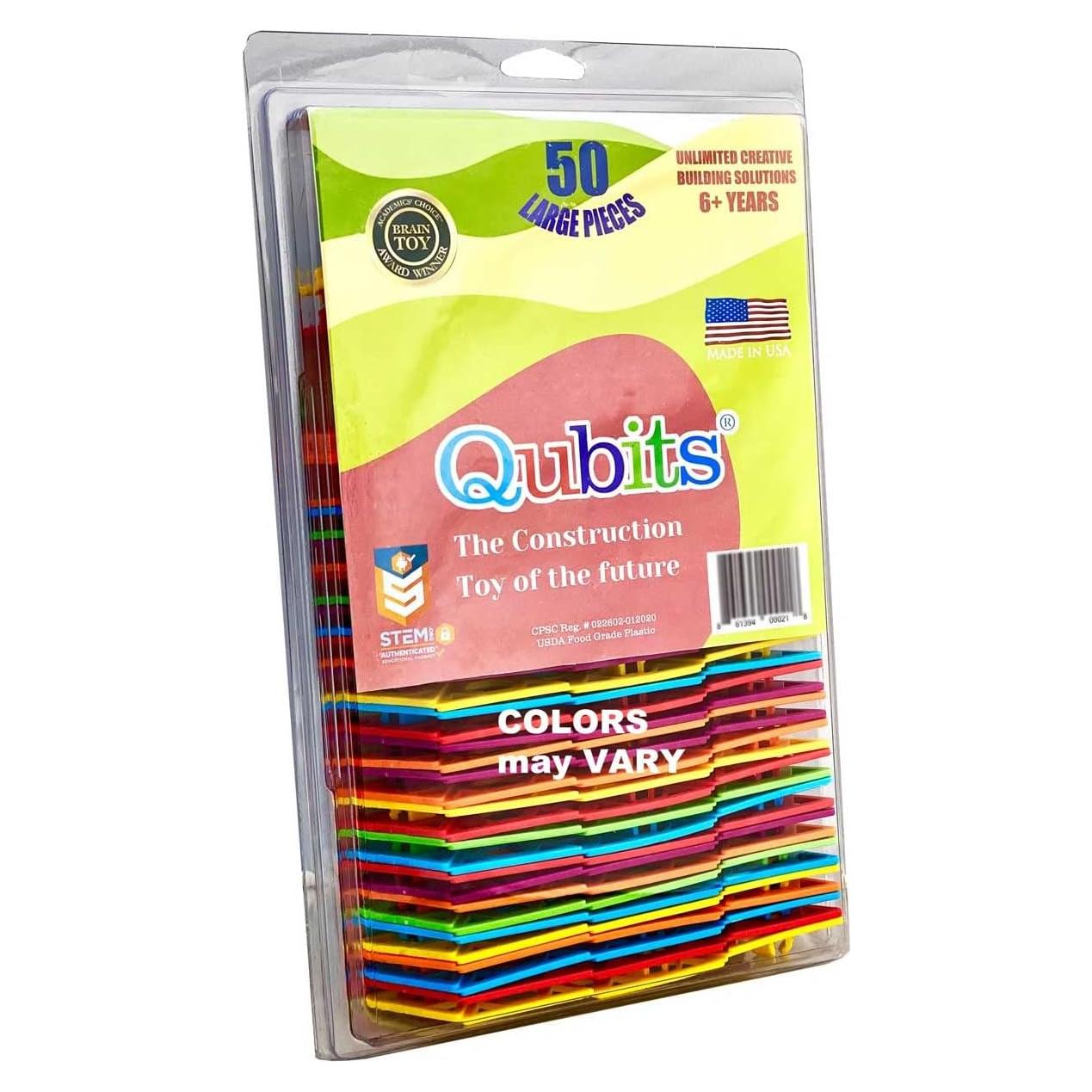 Juego de Construcción Qubits STEM 50 Piezas - Juguete Educativo