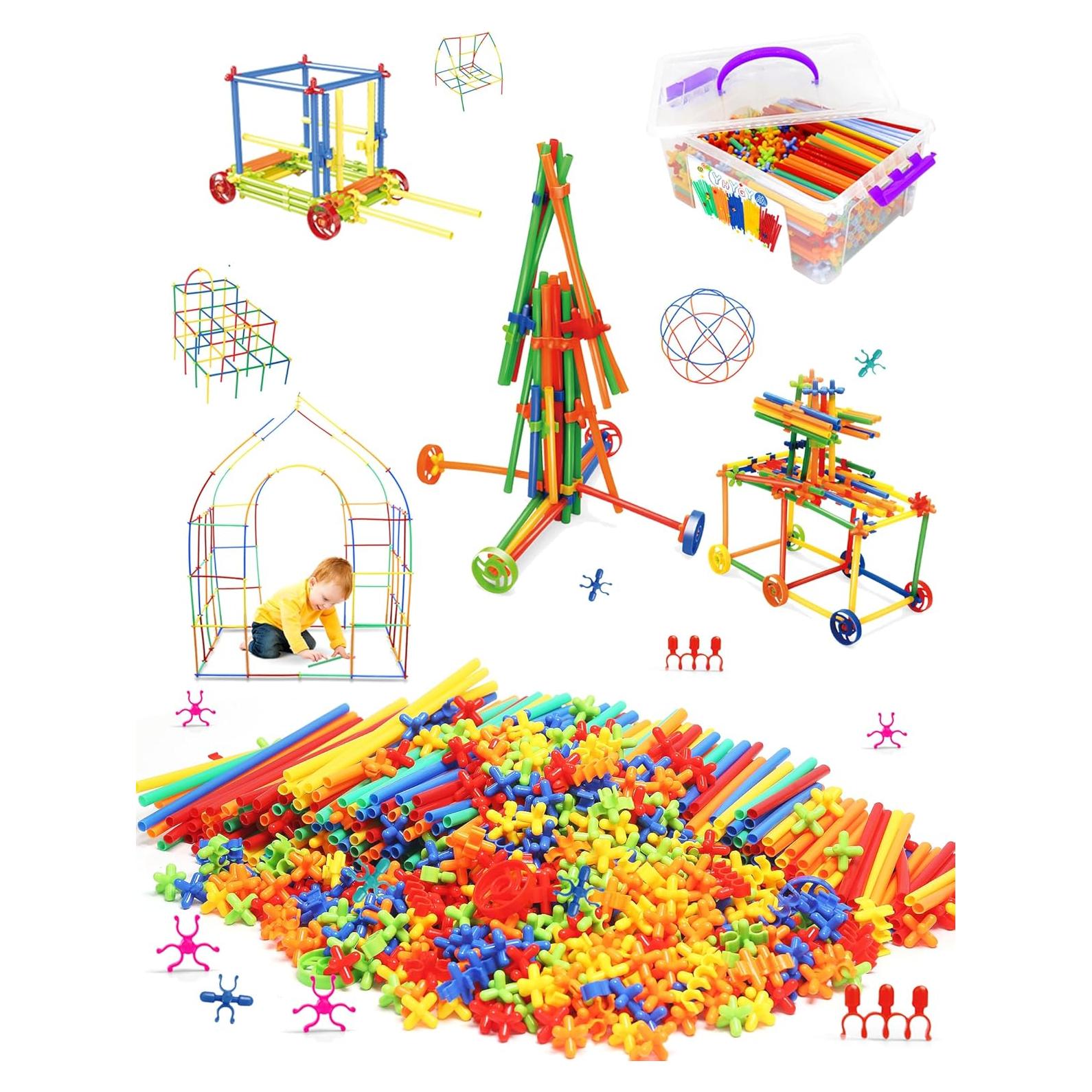 Juguete Constructor de Pajitas 600P YHYGYAAA Educativo 3+