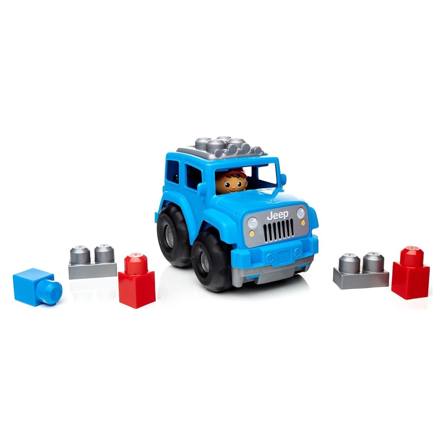 Juego de Construcción Mega Bloks Jeep Pequeño Todo Terreno Azul