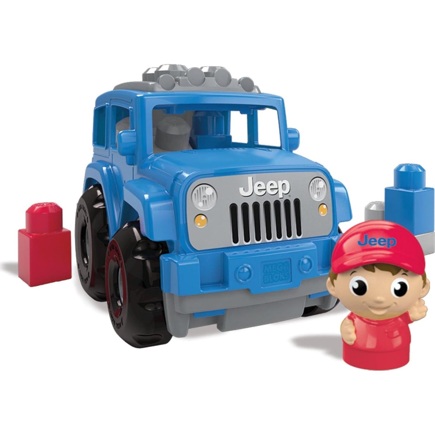 Juego de Construcción Mega Bloks Jeep Pequeño Todo Terreno Azul