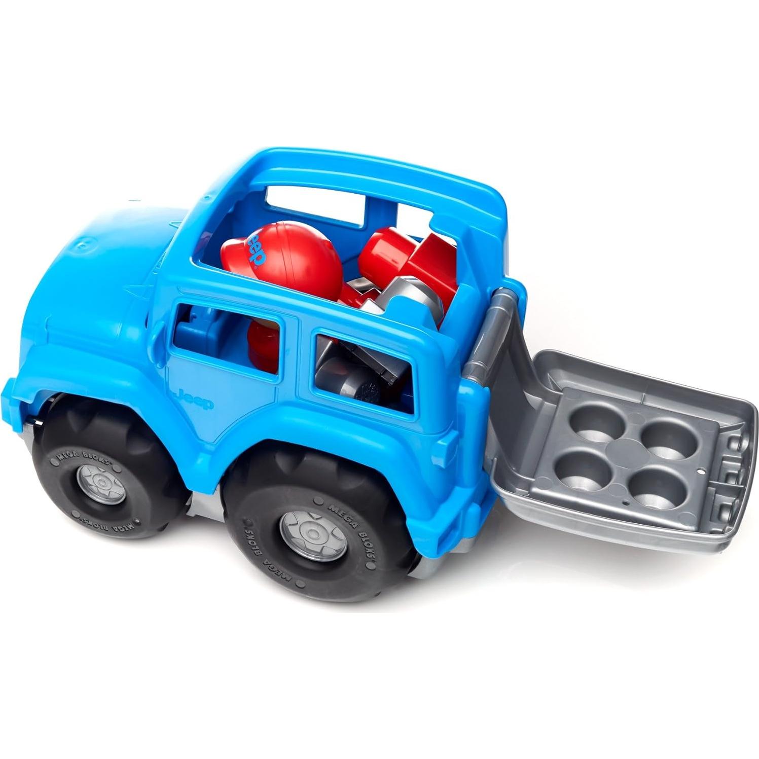 Juego de Construcción Mega Bloks Jeep Pequeño Todo Terreno Azul