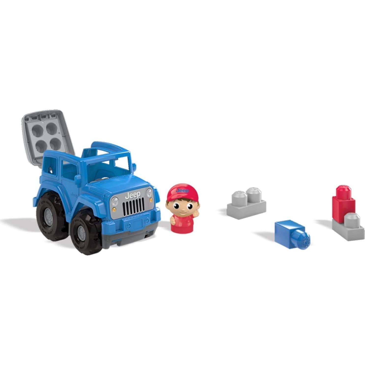 Juego de Construcción Mega Bloks Jeep Pequeño Todo Terreno Azul