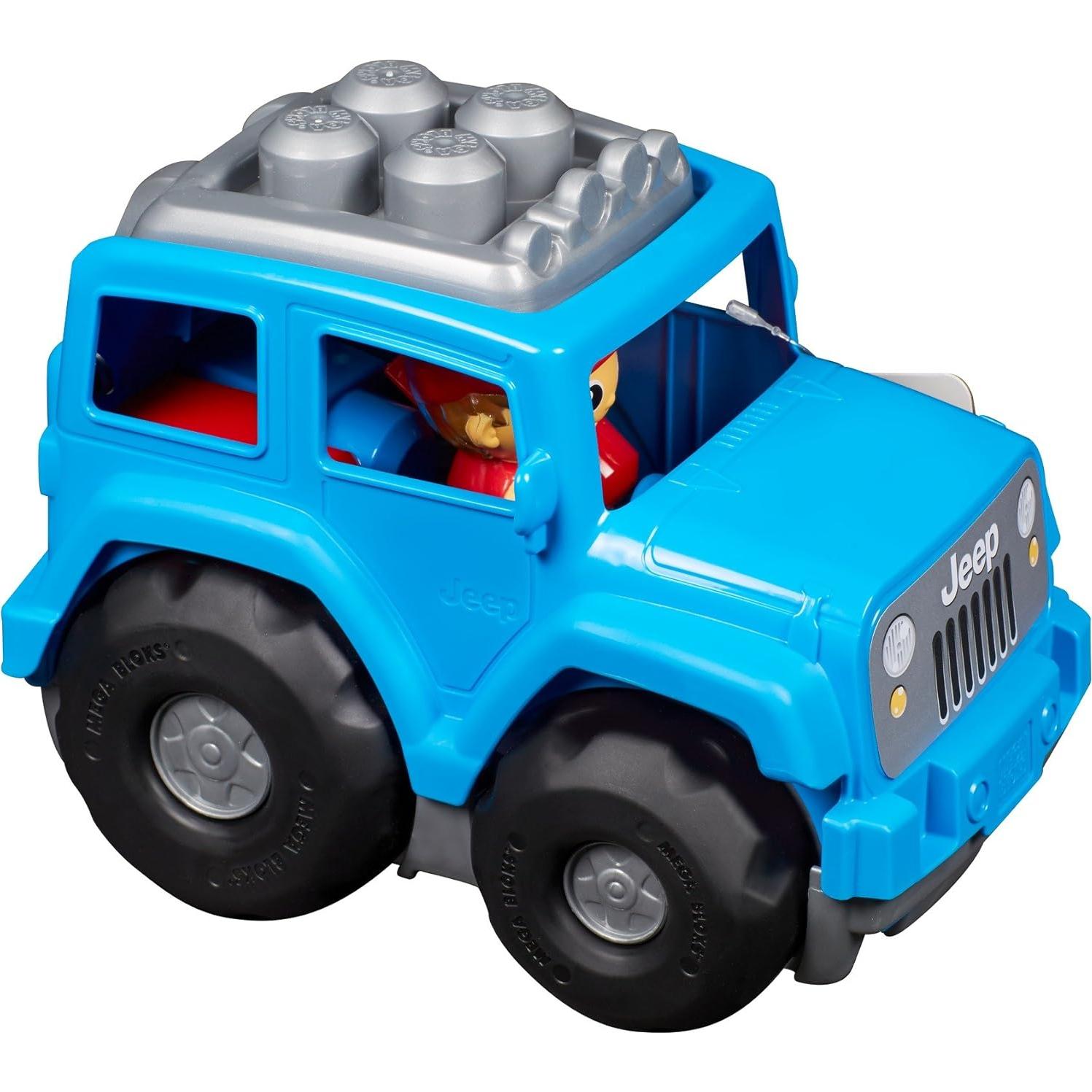 Juego de Construcción Mega Bloks Jeep Pequeño Todo Terreno Azul