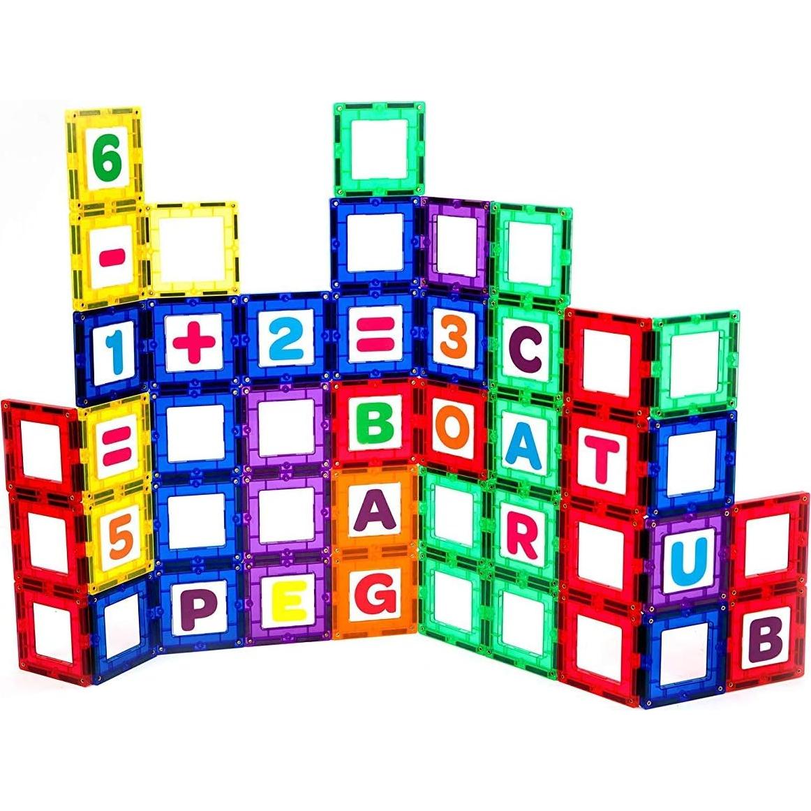 Juego de Construcción Magnética Playmags 80 Piezas Educativo