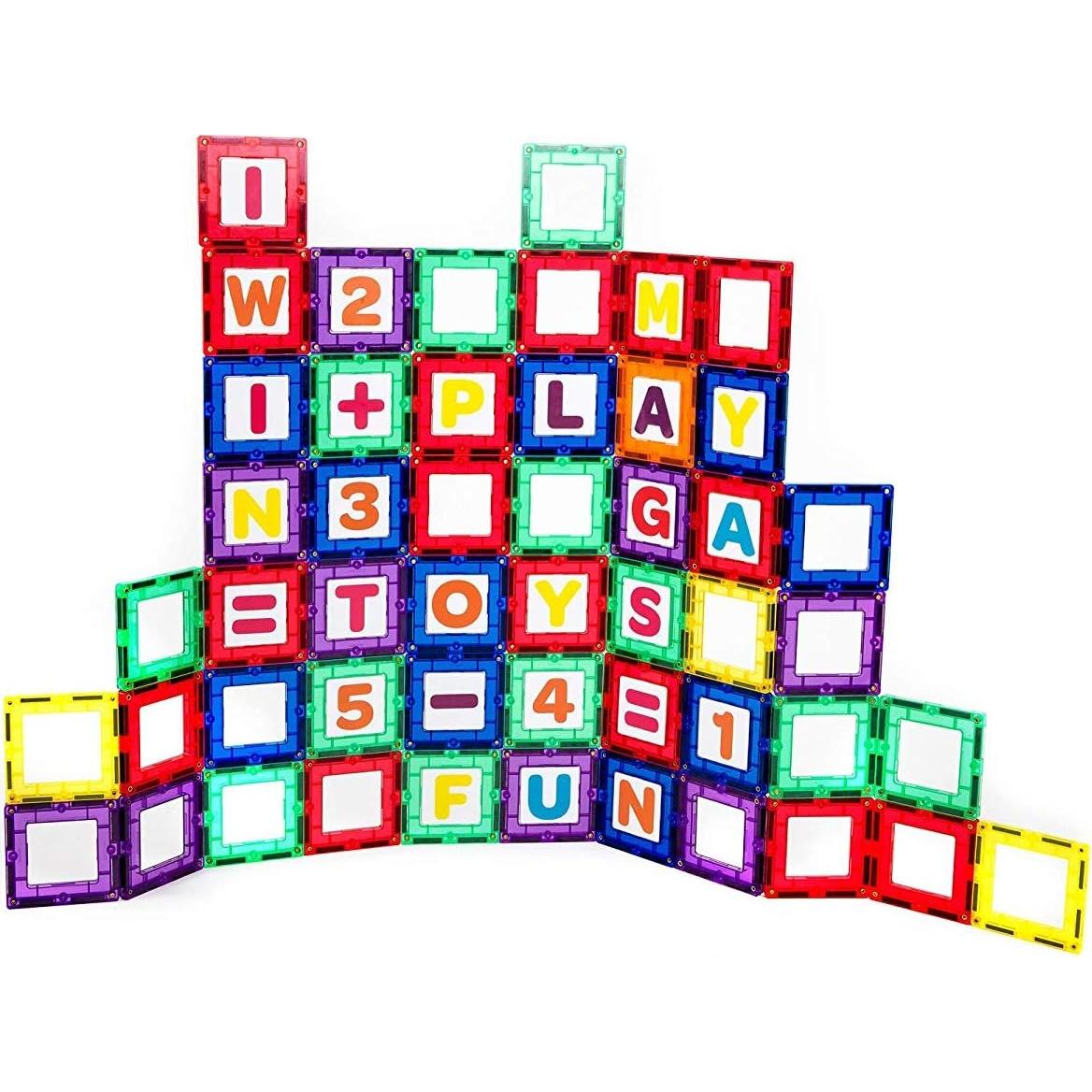 Juego de Construcción Magnética Playmags 80 Piezas Educativo