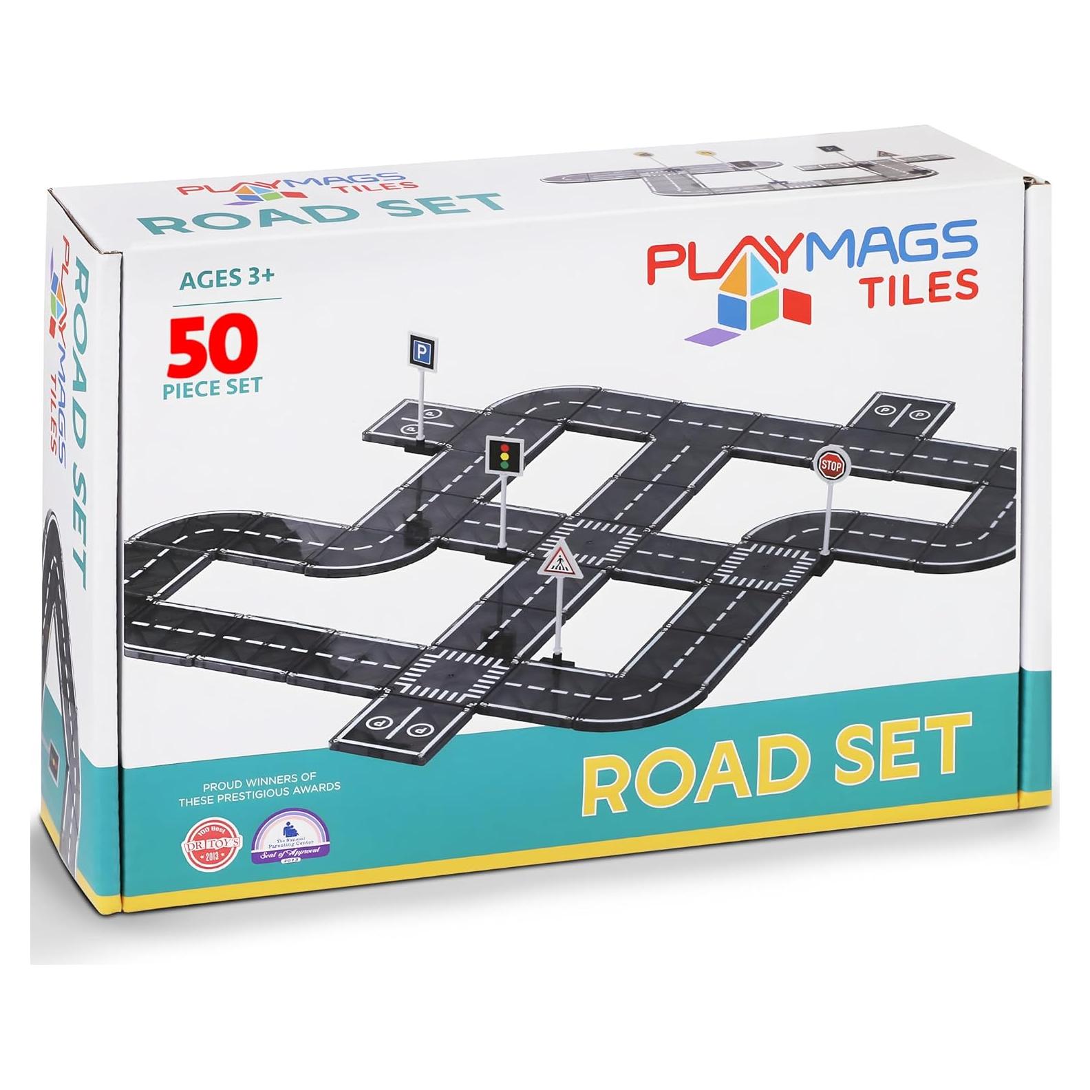 Juego de Pistas Magnéticas Playmags - 50 Piezas Educativo