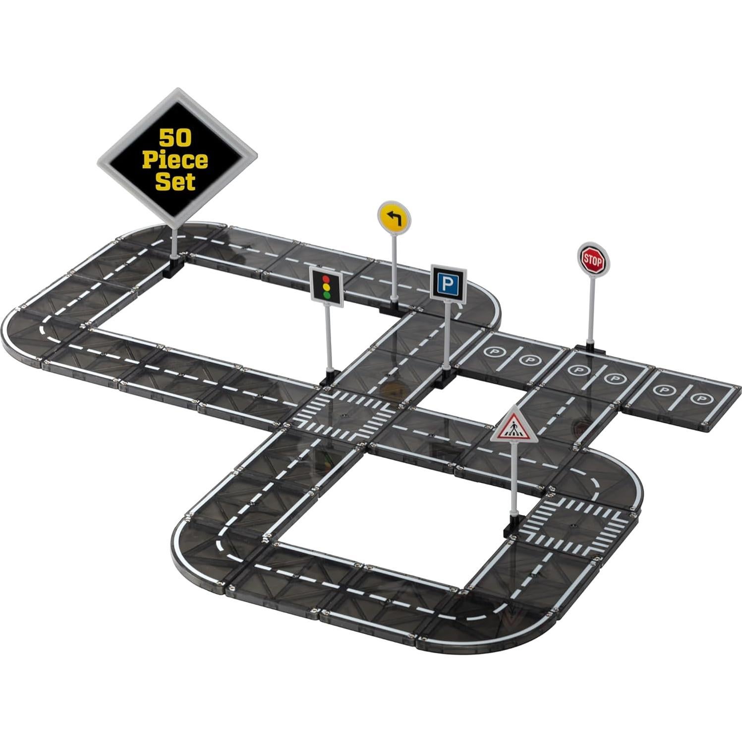 Juego de Pistas Magnéticas Playmags - 50 Piezas Educativo