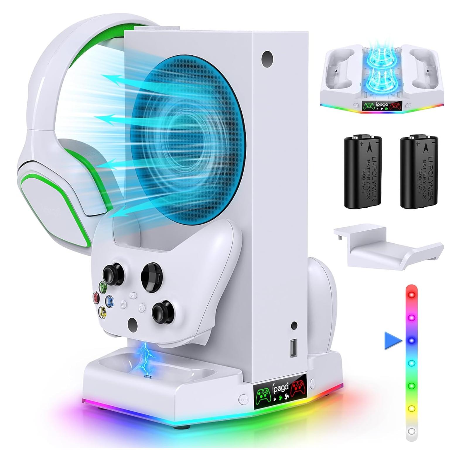 Soporte de Enfriamiento Klipdasse para Xbox Series S con Carga Doble