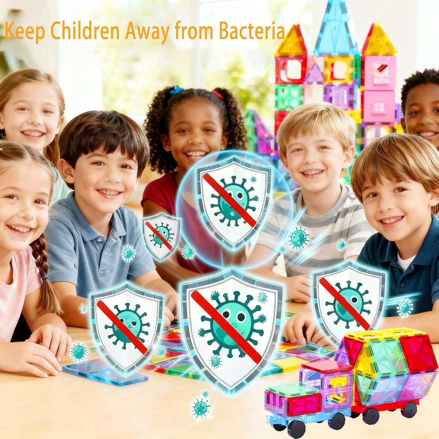 Azulejos Magnéticos Antibacterianos HAPPYMATY - 106 PCS