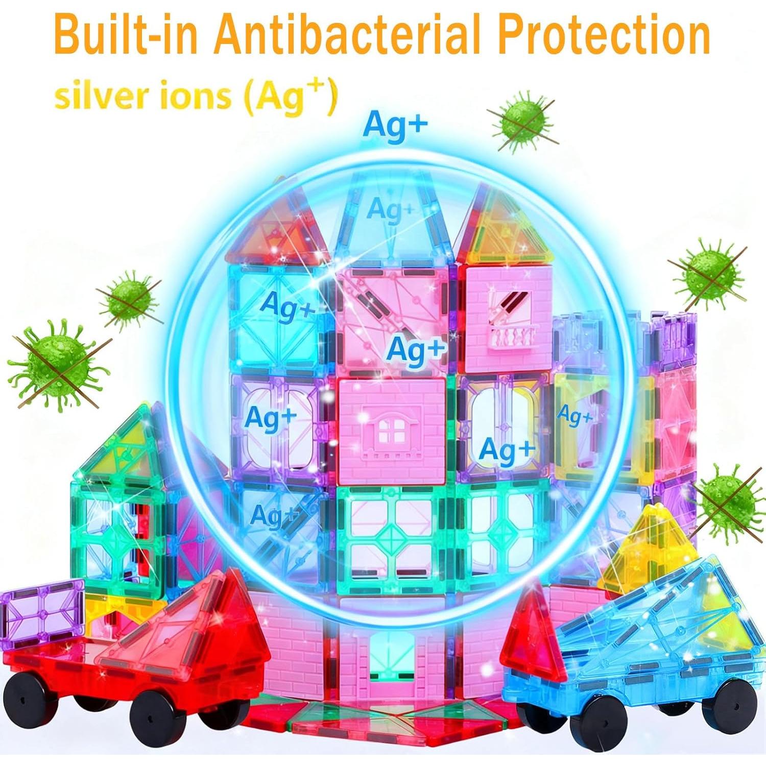 Azulejos Magnéticos Antibacterianos HAPPYMATY - 106 PCS