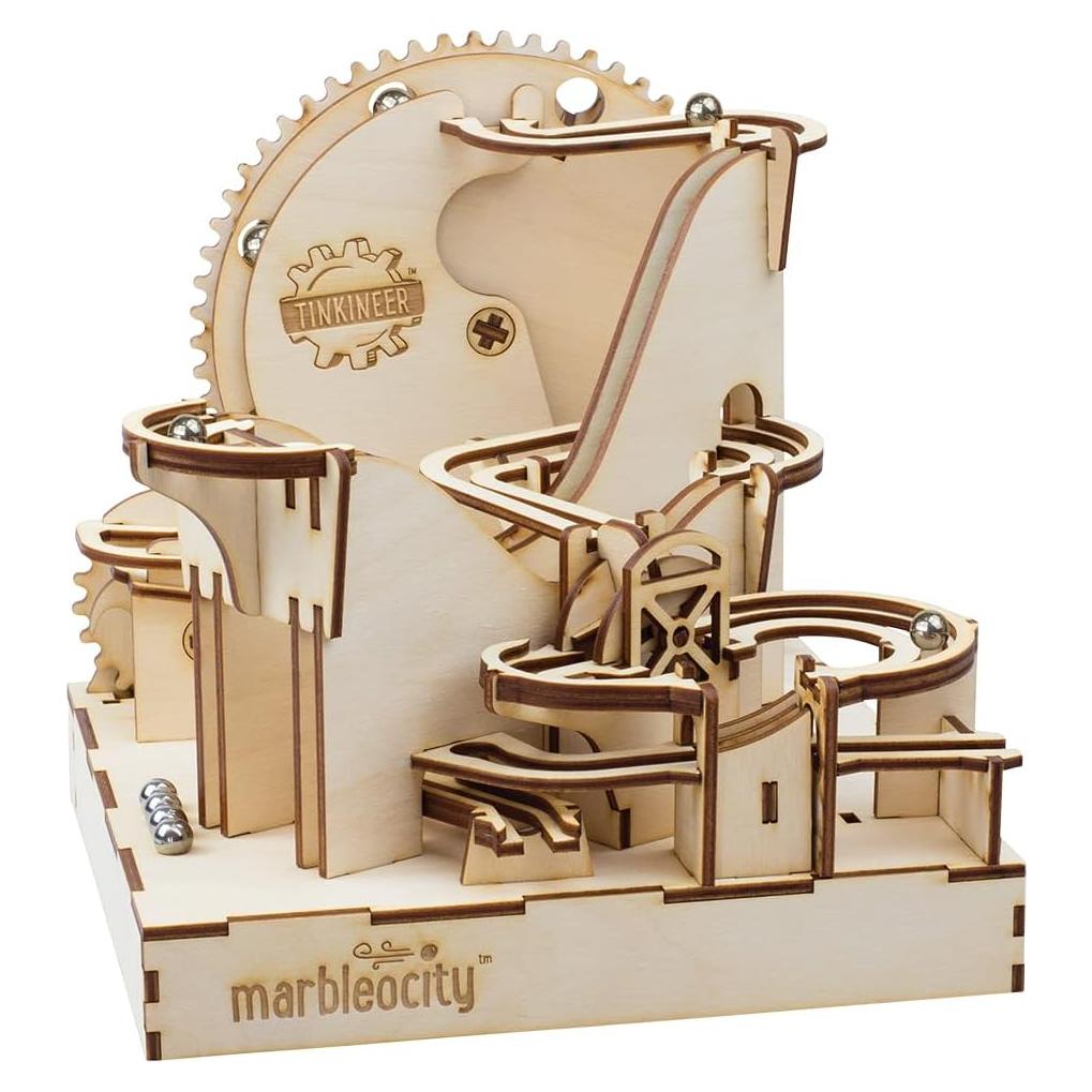 Montaña Rusa de Mármol Tinkineer 20 cm para Niños 12+