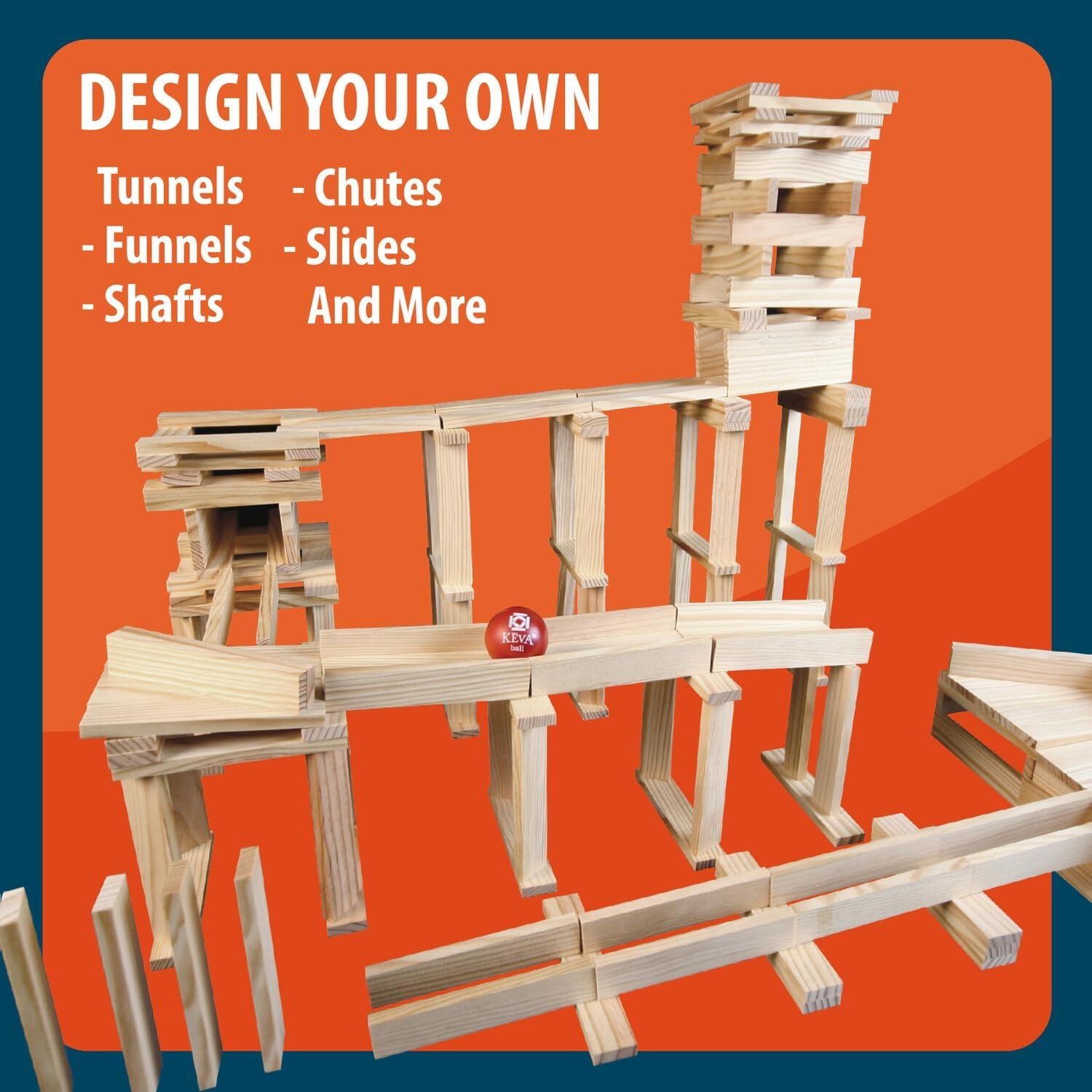 Juego de Construcción KEVA 400 MindWare - 400 Bloques de Arce