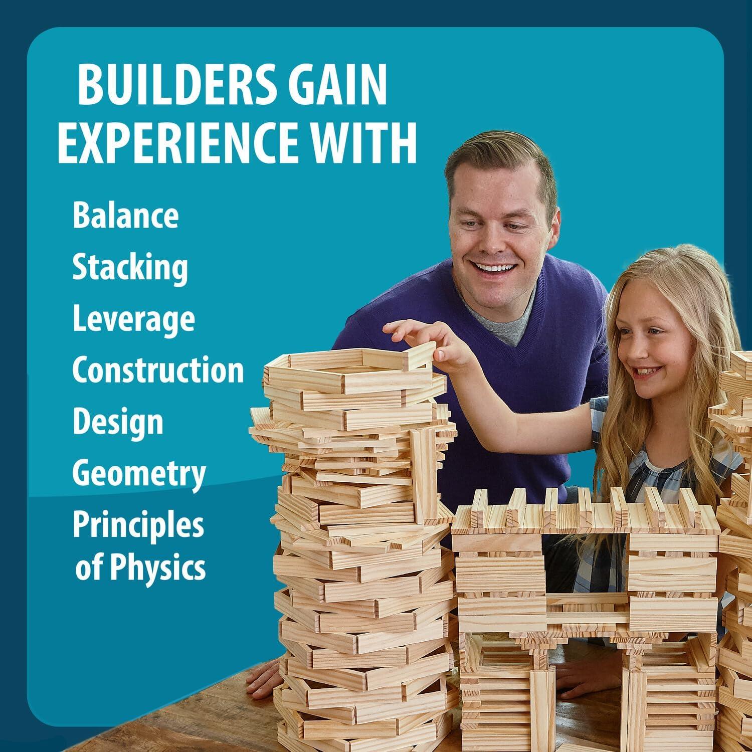 Juego de Construcción KEVA 400 MindWare - 400 Bloques de Arce