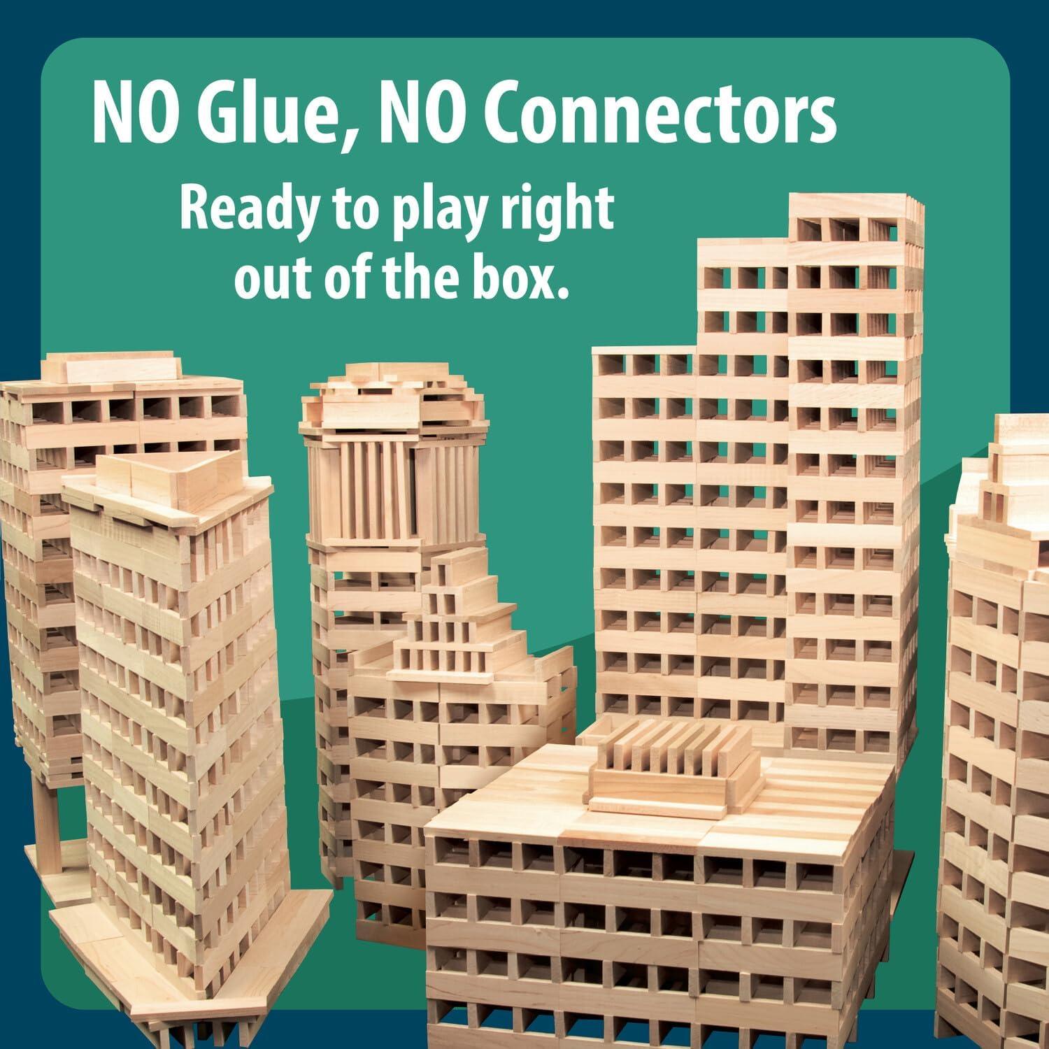 Juego de Construcción KEVA 400 MindWare - 400 Bloques de Arce