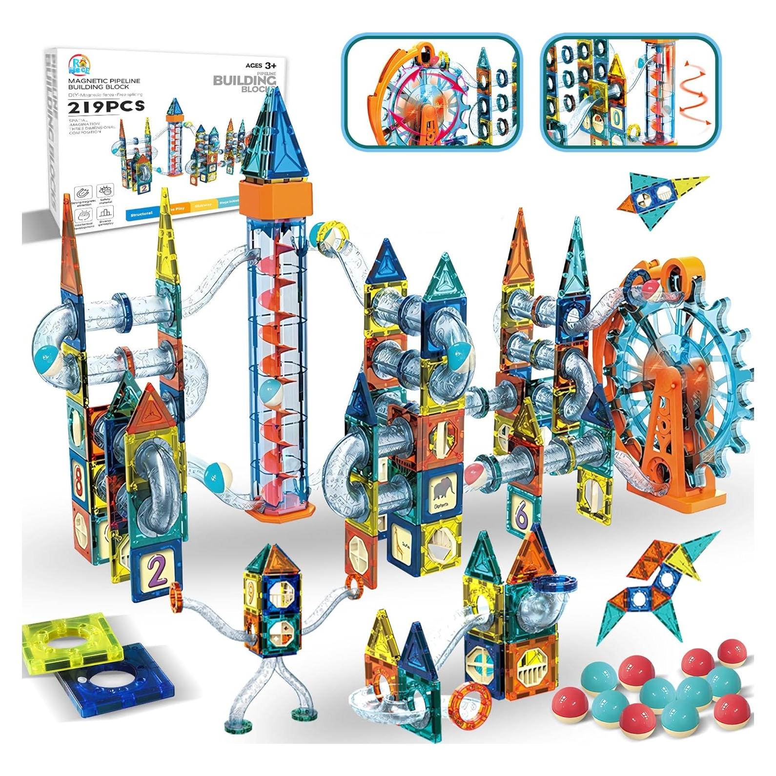 Juego de Construcción de Canicas Brillantes ROHSCE 90 Piezas