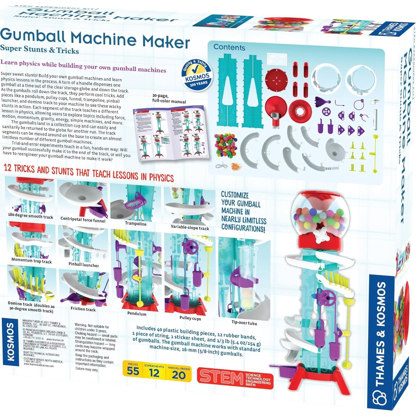 Kit de Ciencia Thames & Kosmos - Máquina de Gumballs 12 Experimentos