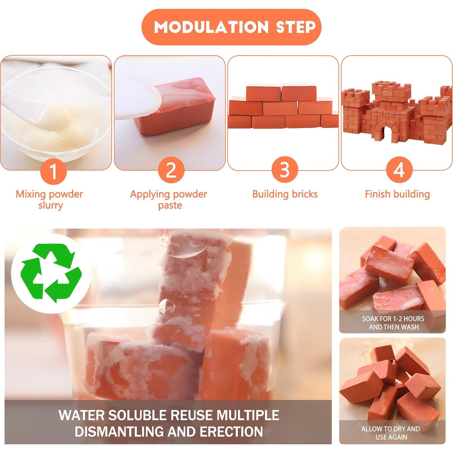 Juego de Construcción de Ladrillos ROHSCE - Castillo Mini DIY