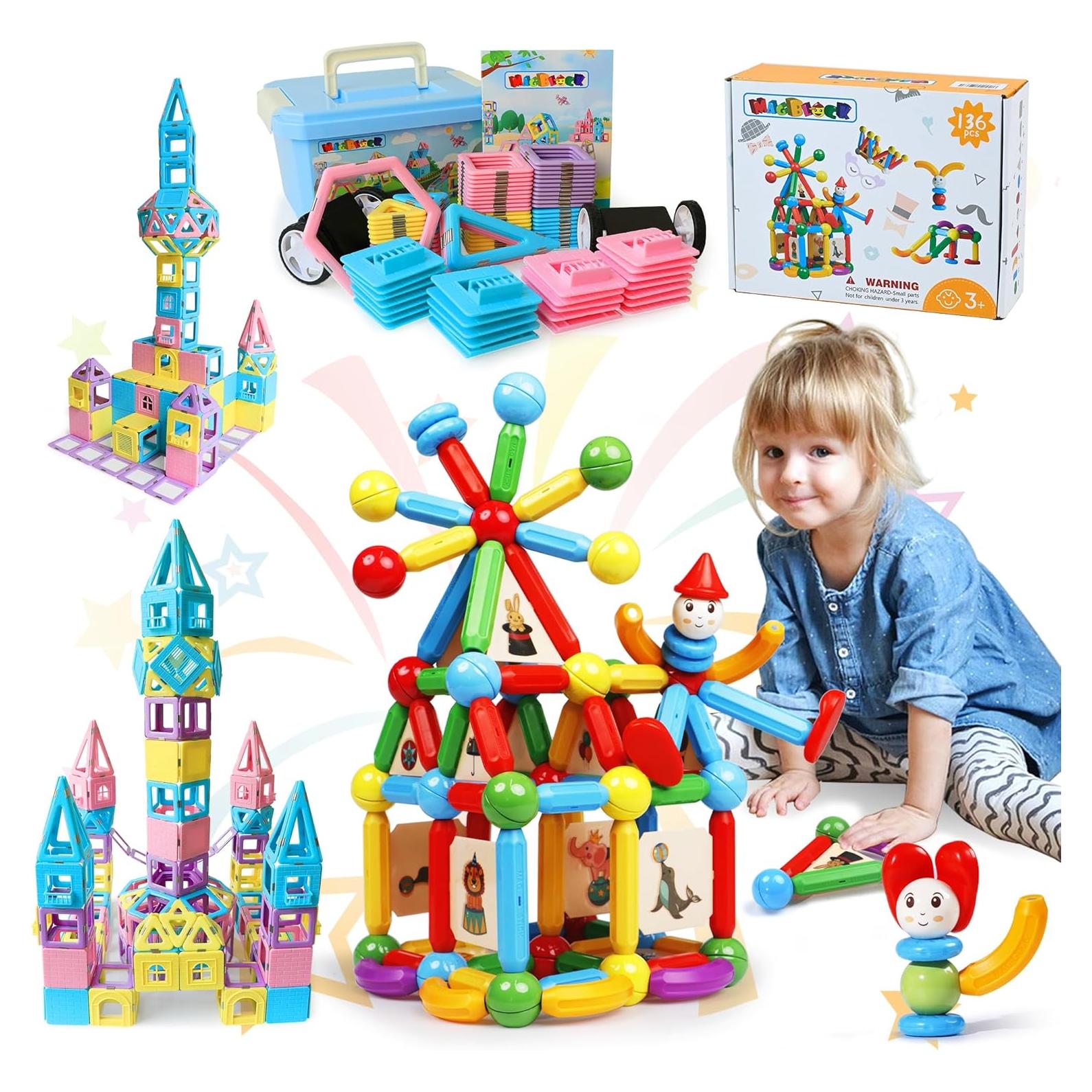 MAGBLOCK Bloques Magnéticos de Construcción 239 Piezas STEM