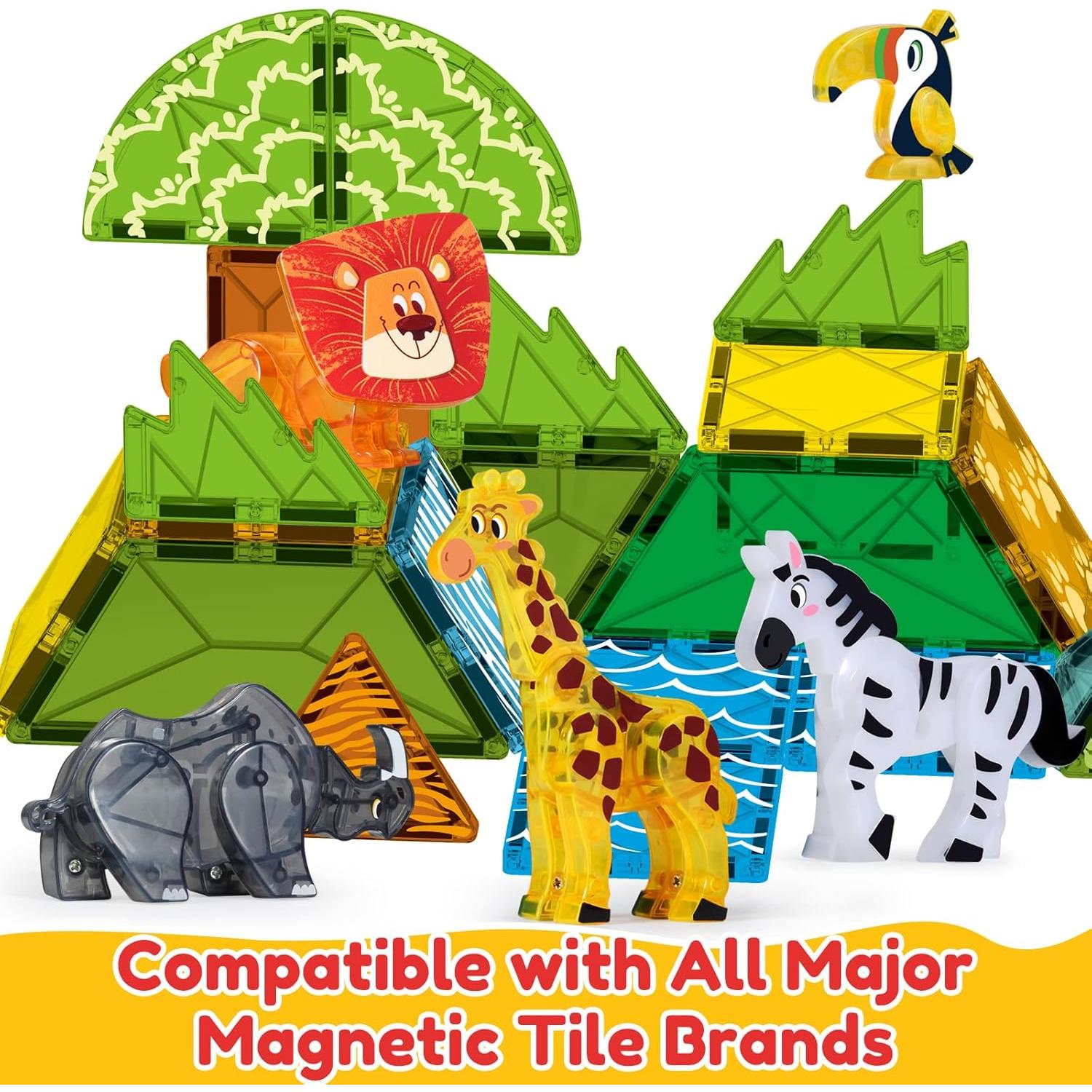 Juguetes Magnéticos de Animales de Safari Oriate - 5 Piezas