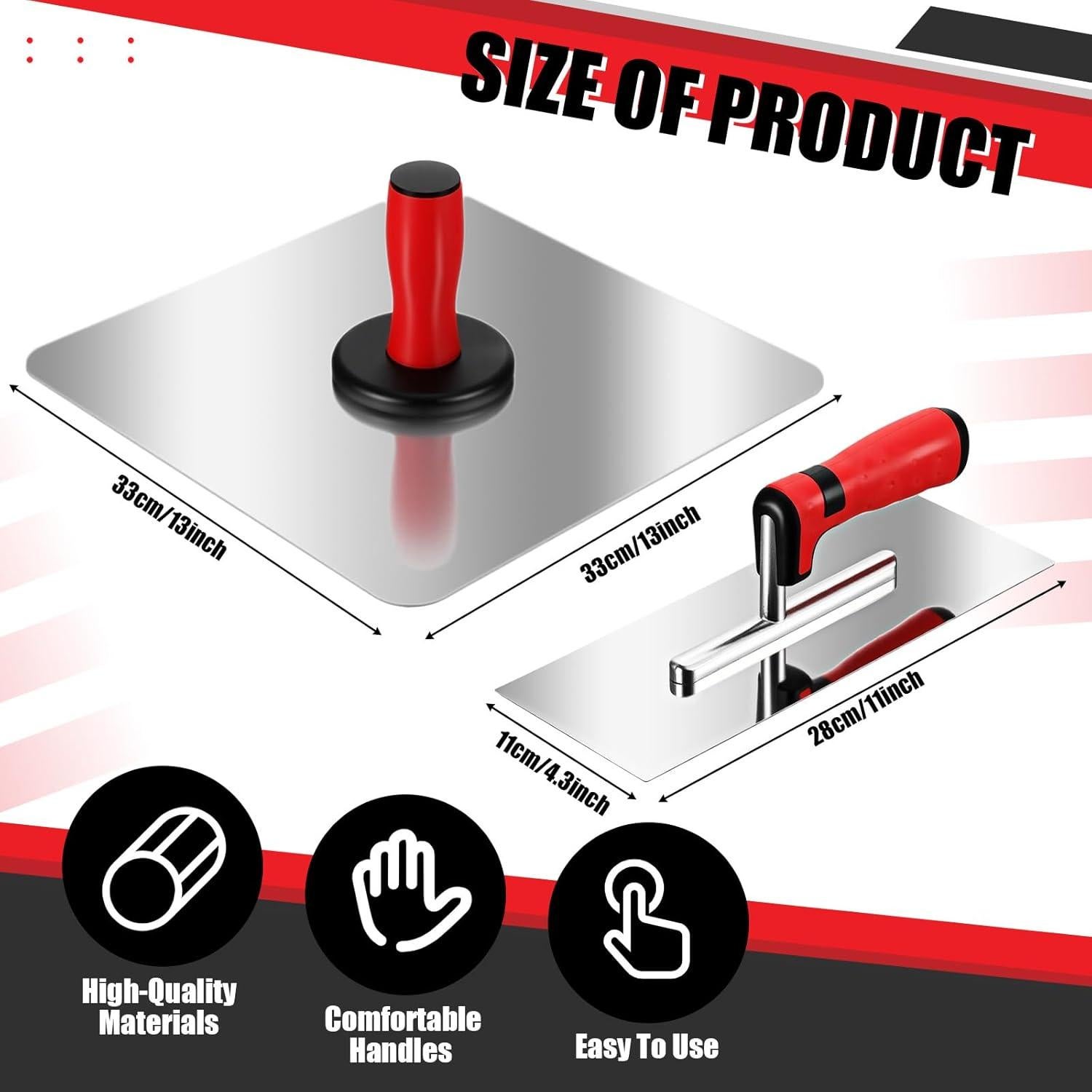 Kit de Herramientas para Acabado de Drywall Lasnten 2 Piezas