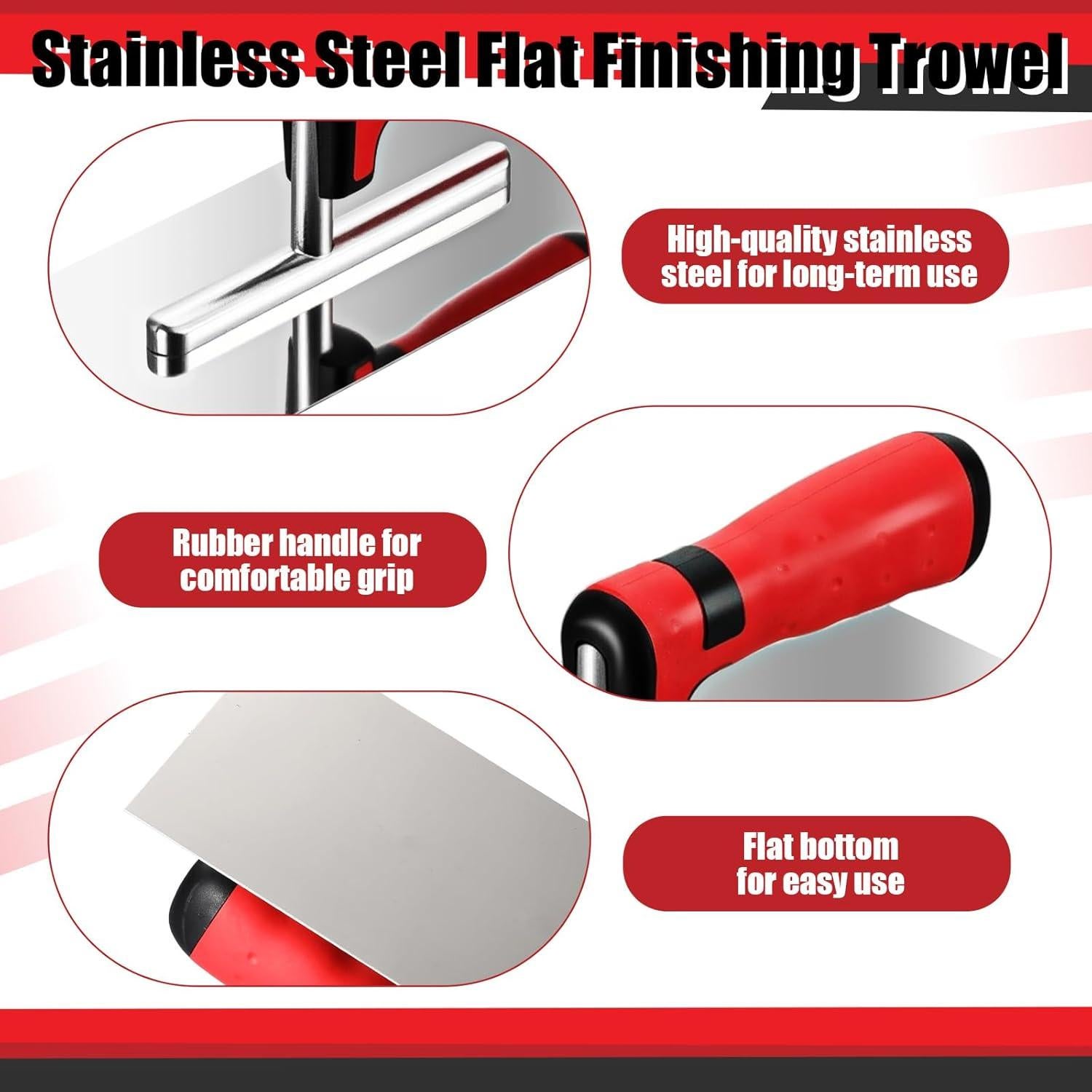 Kit de Herramientas para Acabado de Drywall Lasnten 2 Piezas