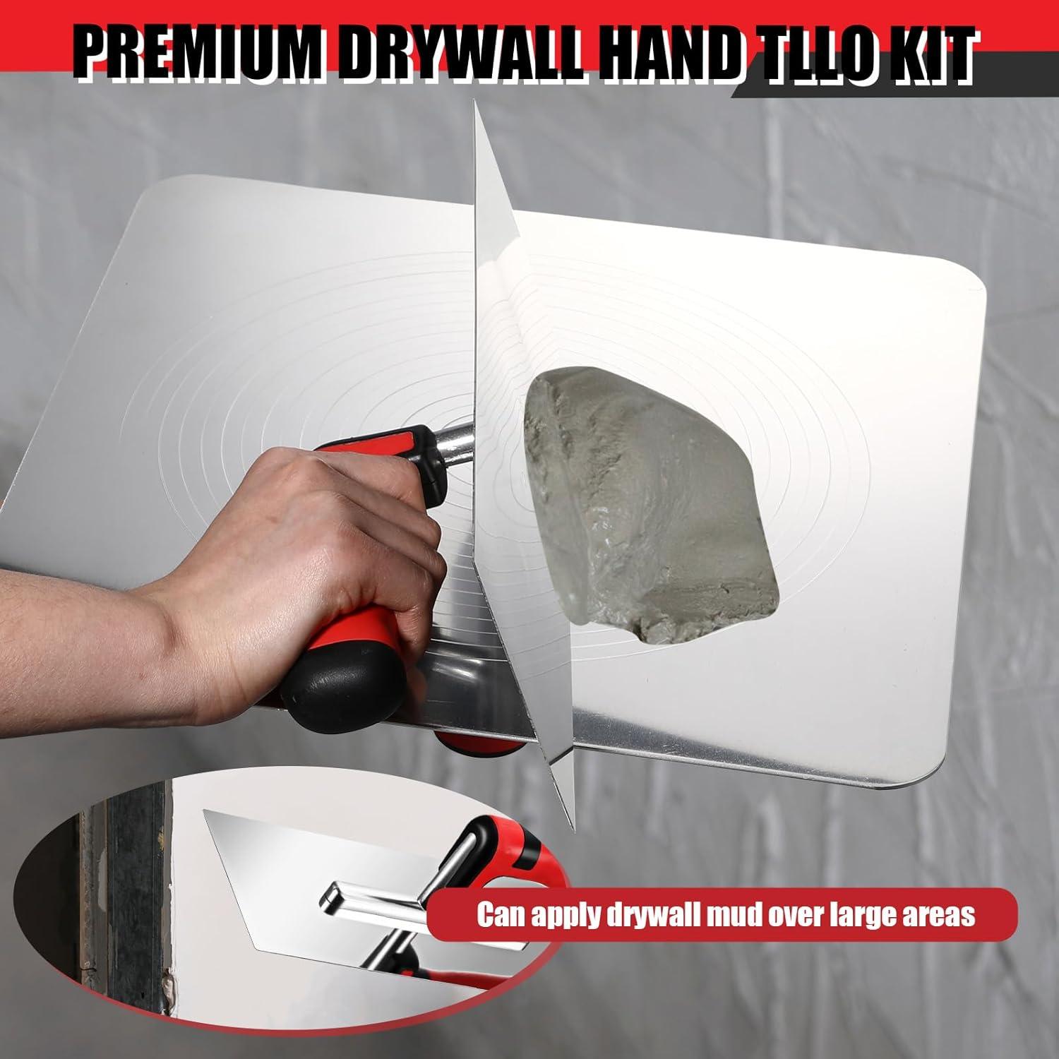 Kit de Herramientas para Acabado de Drywall Lasnten 2 Piezas