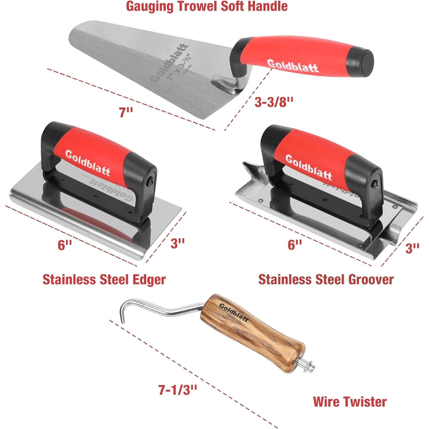 Juego de Herramientas de Albañilería Goldblatt 8 Piezas