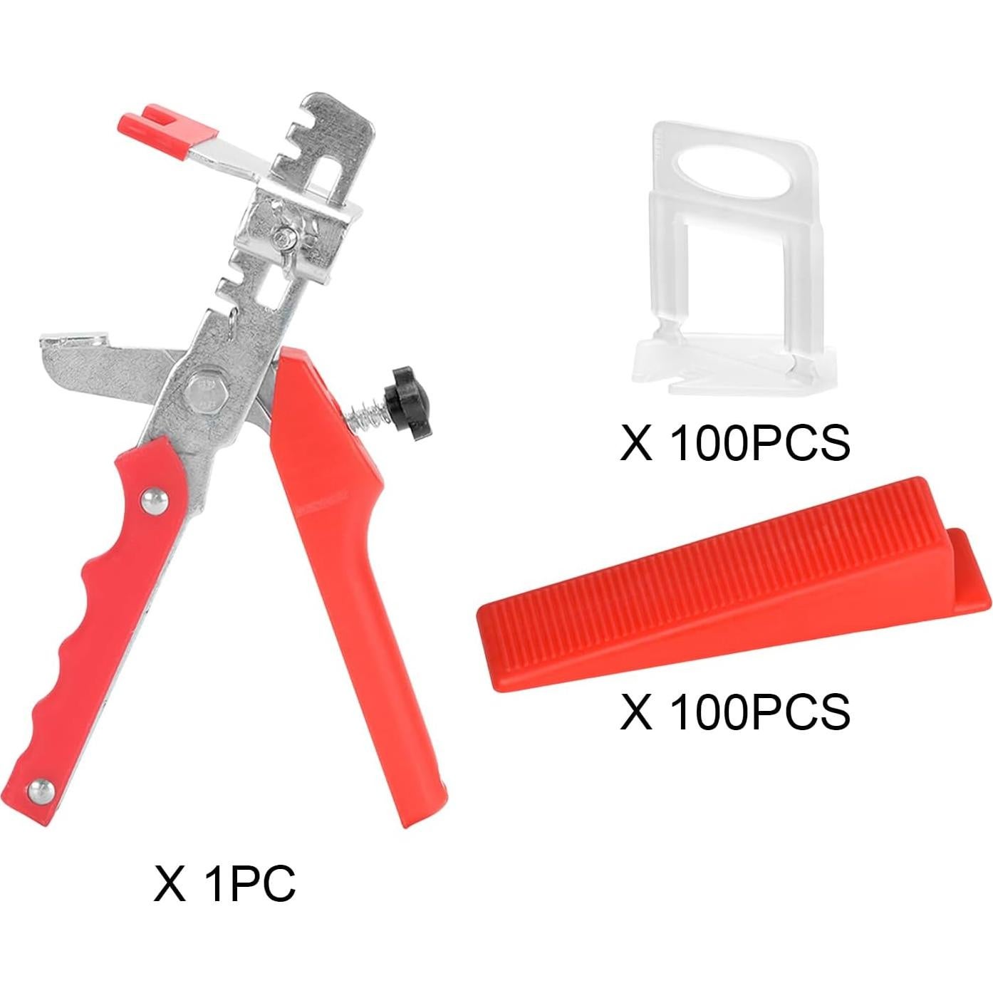 Kit de Nivelación de Azulejos 300pcs Espaciadores + 100 Cuñas