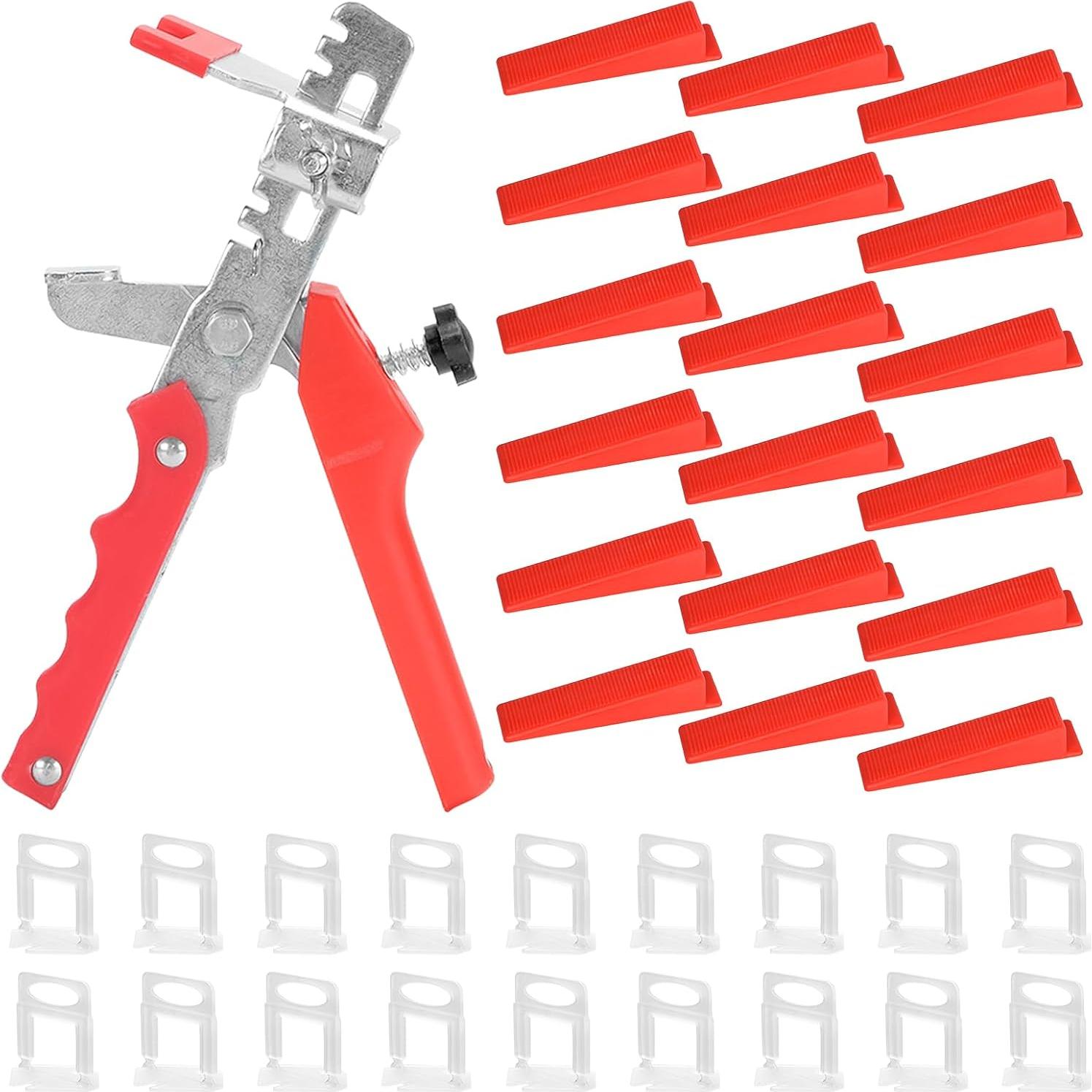 Kit de Nivelación de Azulejos 300pcs Espaciadores + 100 Cuñas