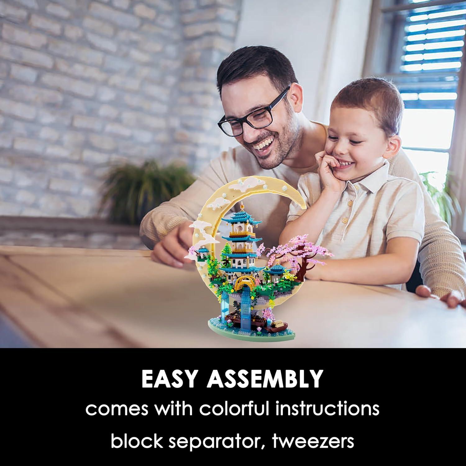 Conjunto de Bloques de Construcción Micro Palacio Lunar 4288 PCS