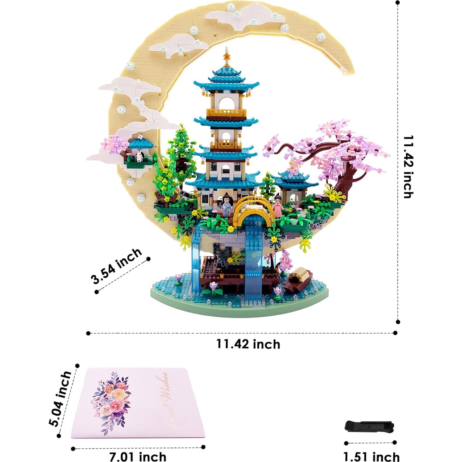 Conjunto de Bloques de Construcción Micro Palacio Lunar 4288 PCS