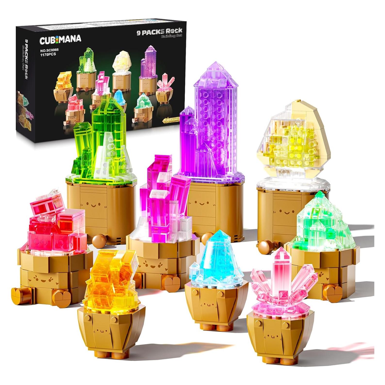 Set de Construcción de Cristales Minerales CUBIMANA 1170PCS