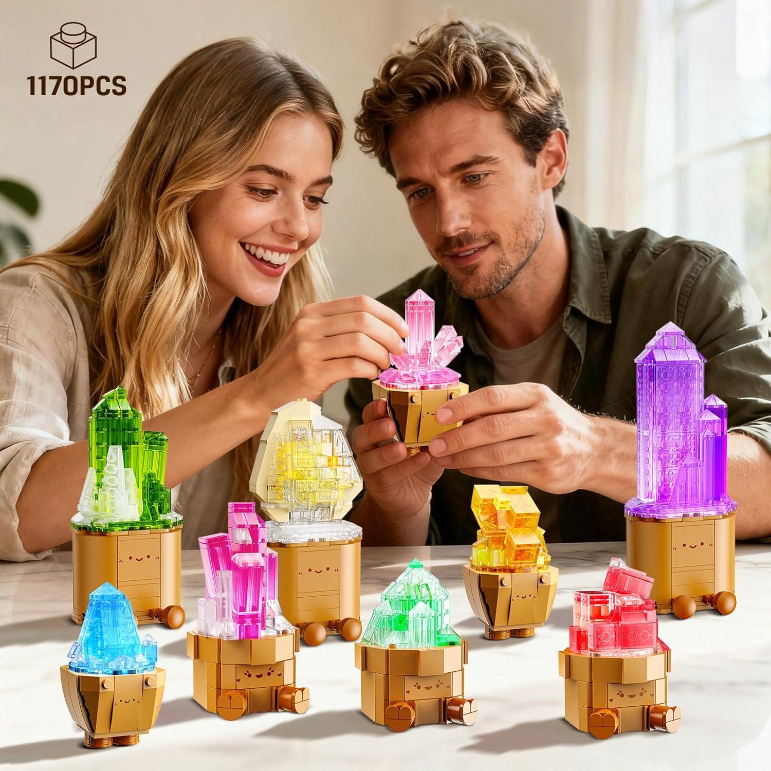 Set de Construcción de Cristales Minerales CUBIMANA 1170PCS