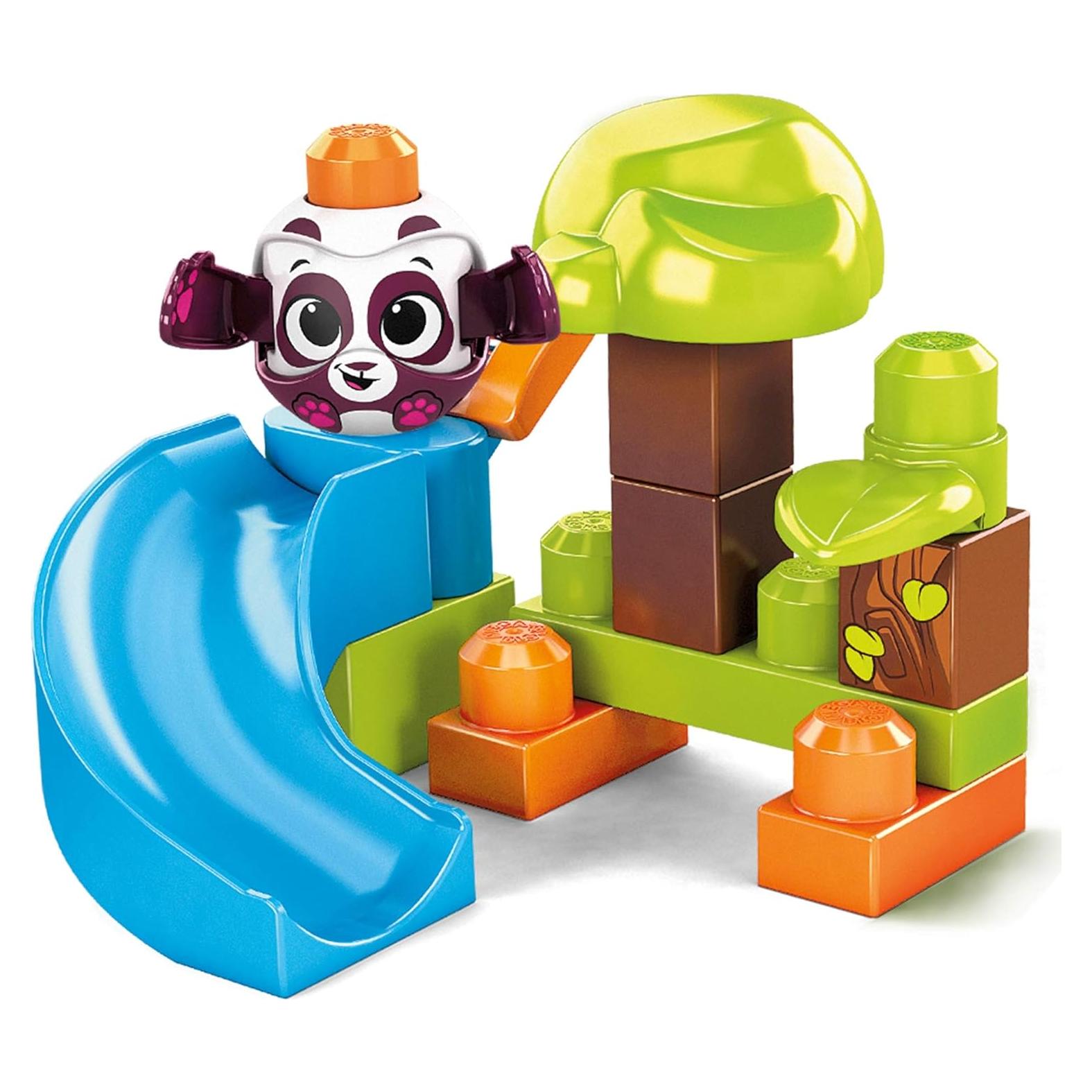 Mega Bloks Peek A Blocks Panda Slide - Juguete de Construcción 14 Piezas