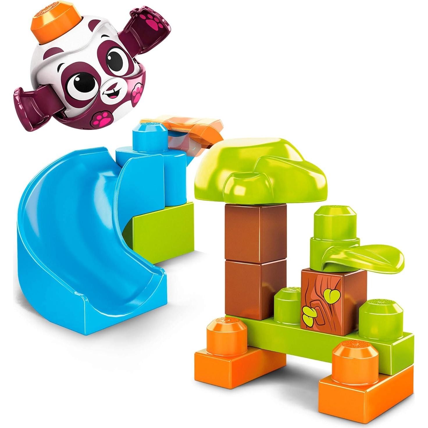 Mega Bloks Peek A Blocks Panda Slide - Juguete de Construcción 14 Piezas