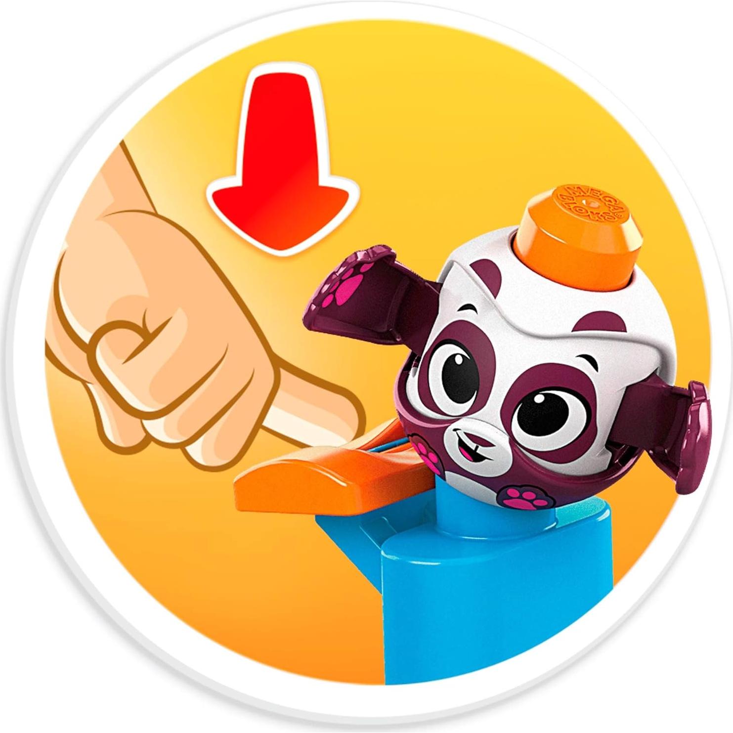 Mega Bloks Peek A Blocks Panda Slide - Juguete de Construcción 14 Piezas