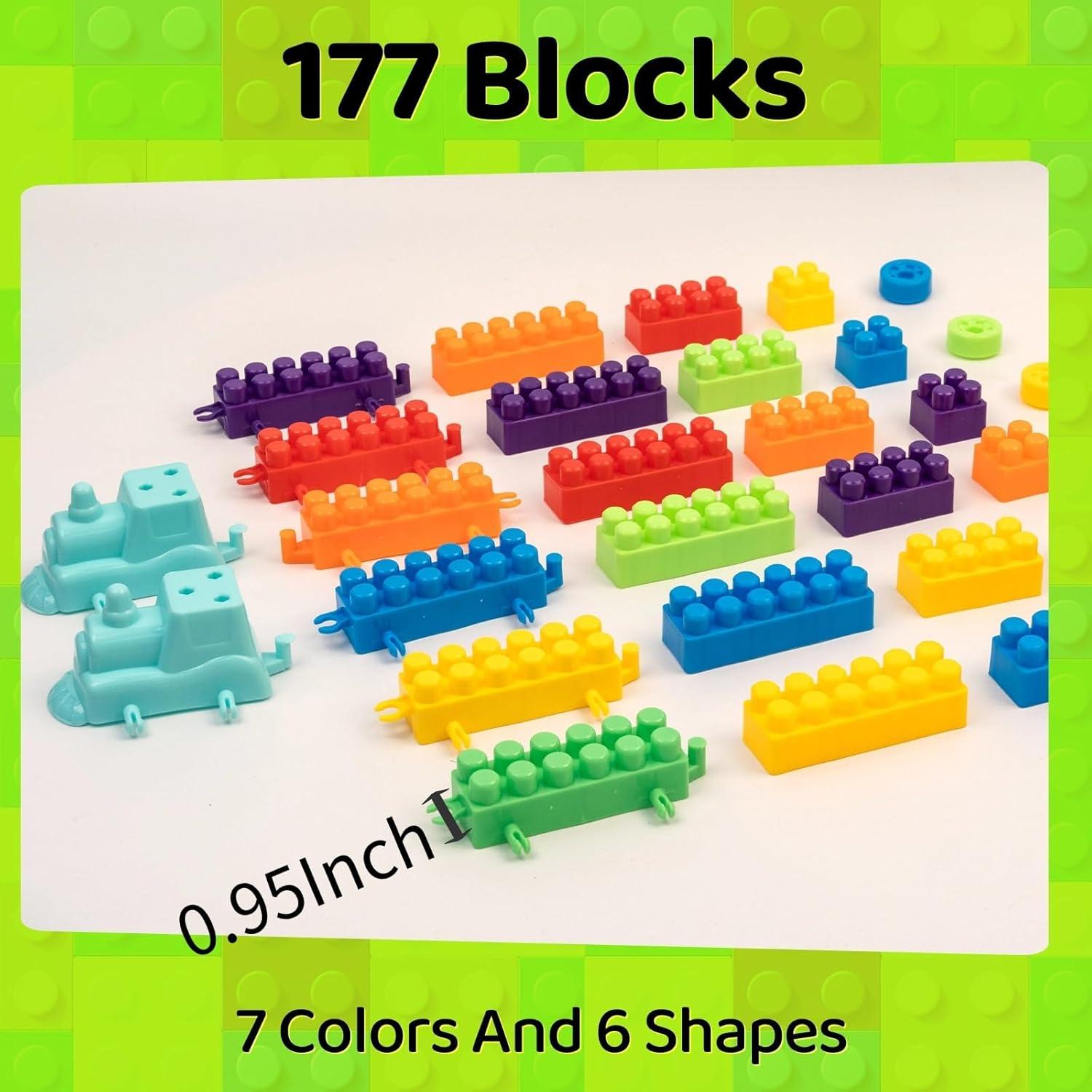 Bloques de Construcción DUVRY 177 Piezas para Niños 3+