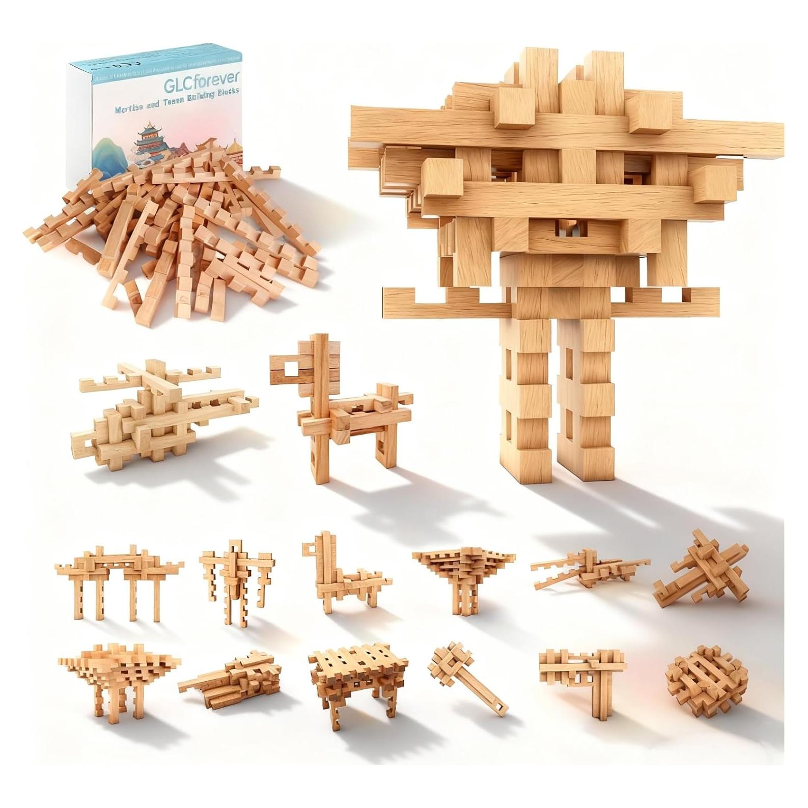 Bloques de Construcción de Madera STEM 15 en 1 Qiaolin 5+ Años