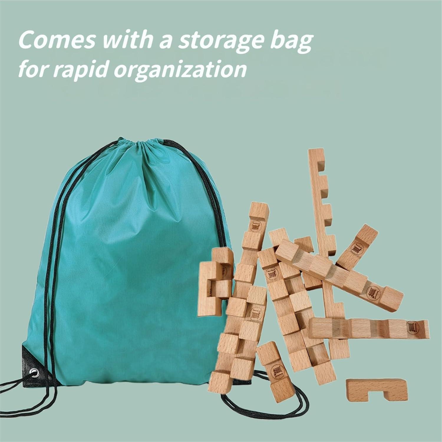 Bloques de Construcción de Madera STEM 15 en 1 Qiaolin 5+ Años