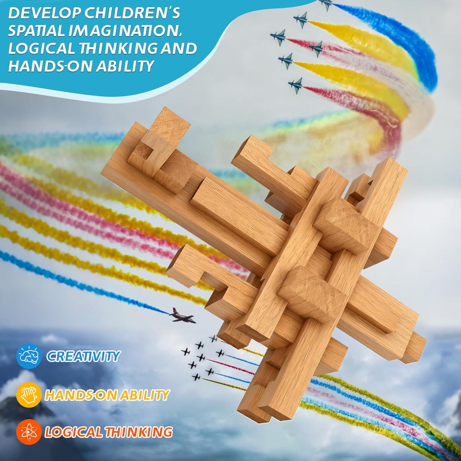 Bloques de Construcción de Madera STEM 15 en 1 Qiaolin 5+ Años