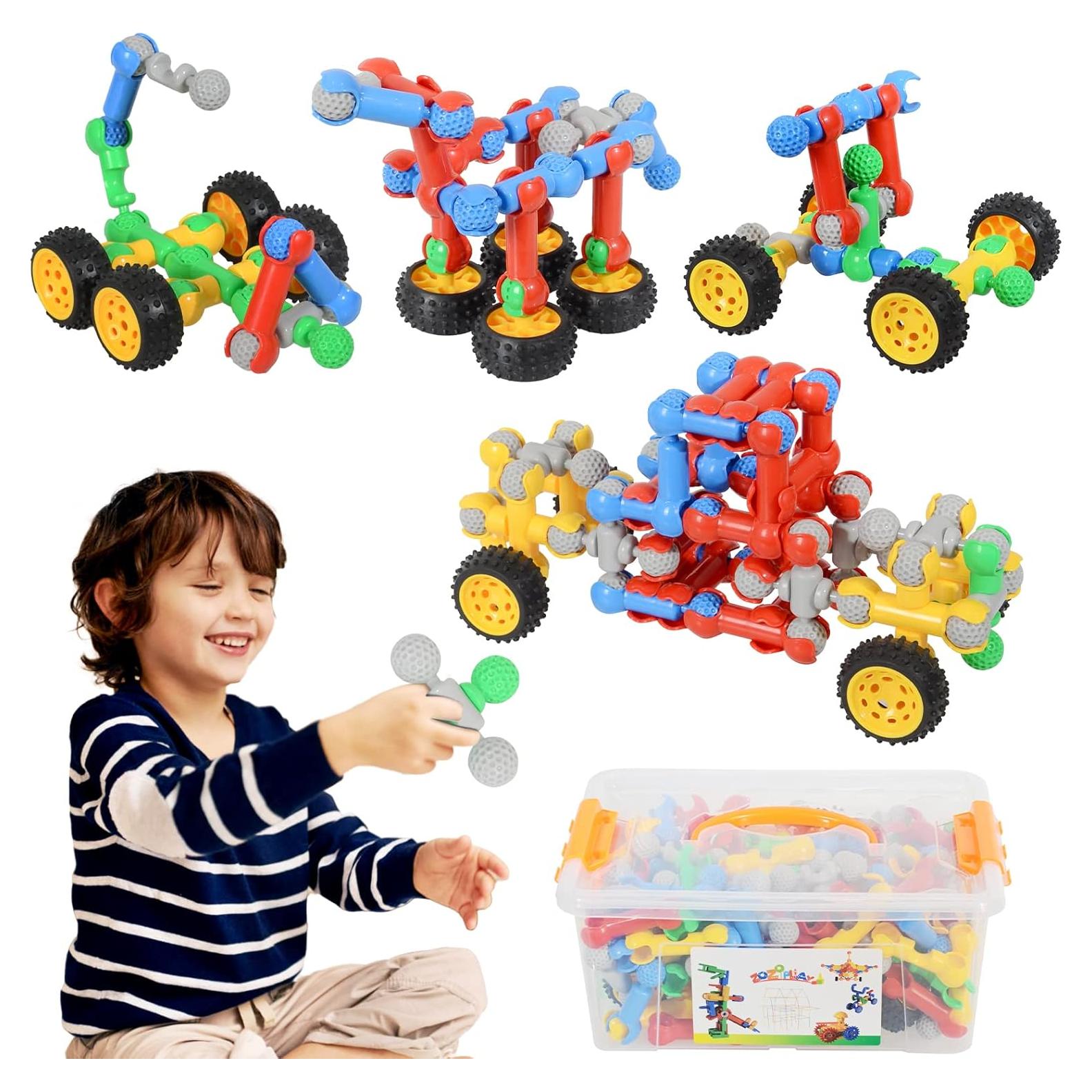 Conjunto de Bloques Conectores ZoZoplay 160 Pcs STEM
