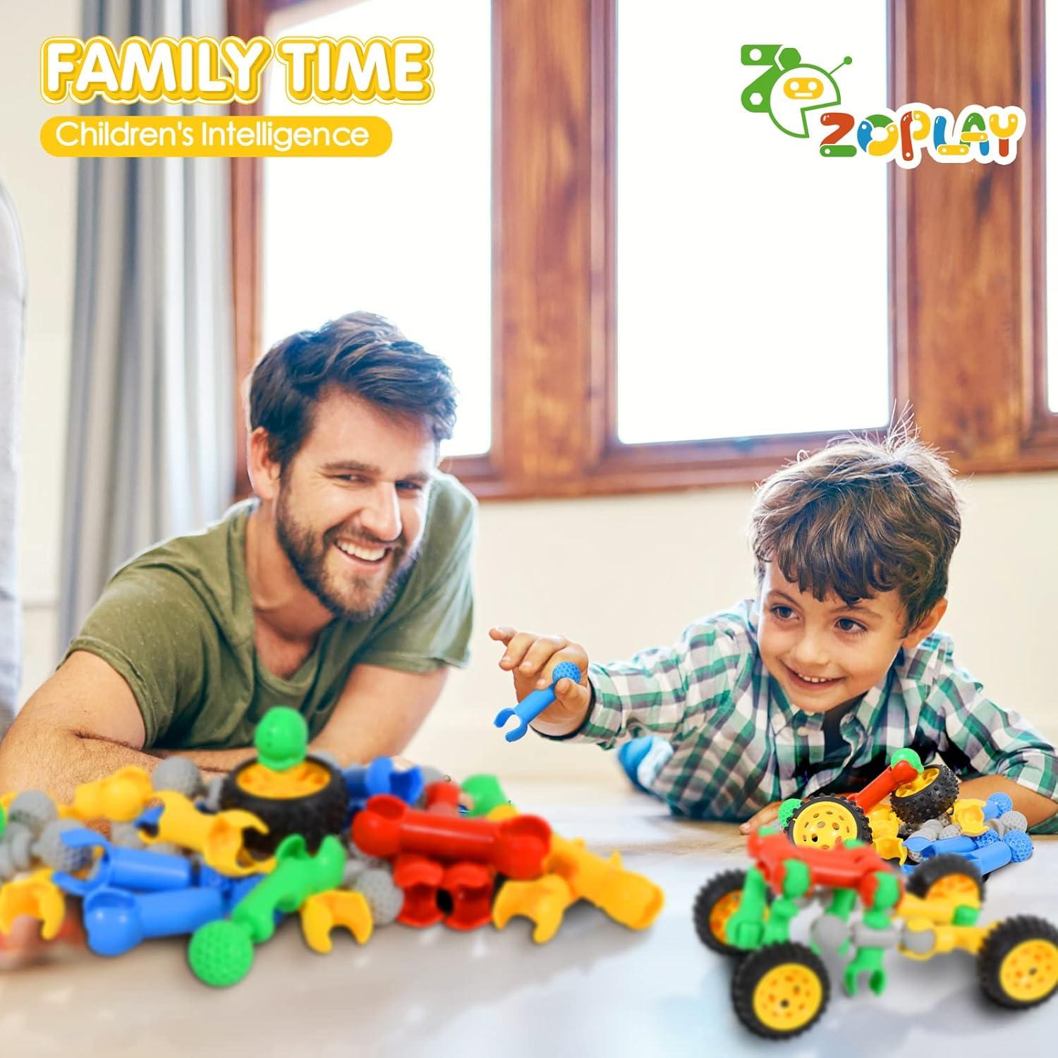 Conjunto de Bloques Conectores ZoZoplay 160 Pcs STEM