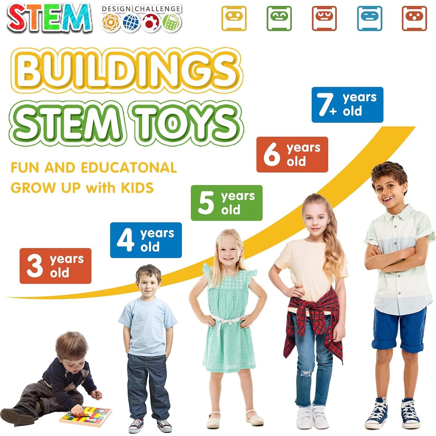 Conjunto de Bloques Conectores ZoZoplay 160 Pcs STEM