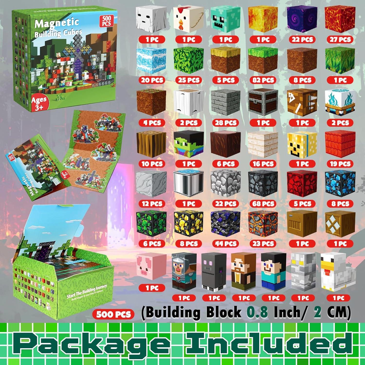 500 Cubos Magnéticos 2.03 cm Magneverse - Juguetes para Niños 3+