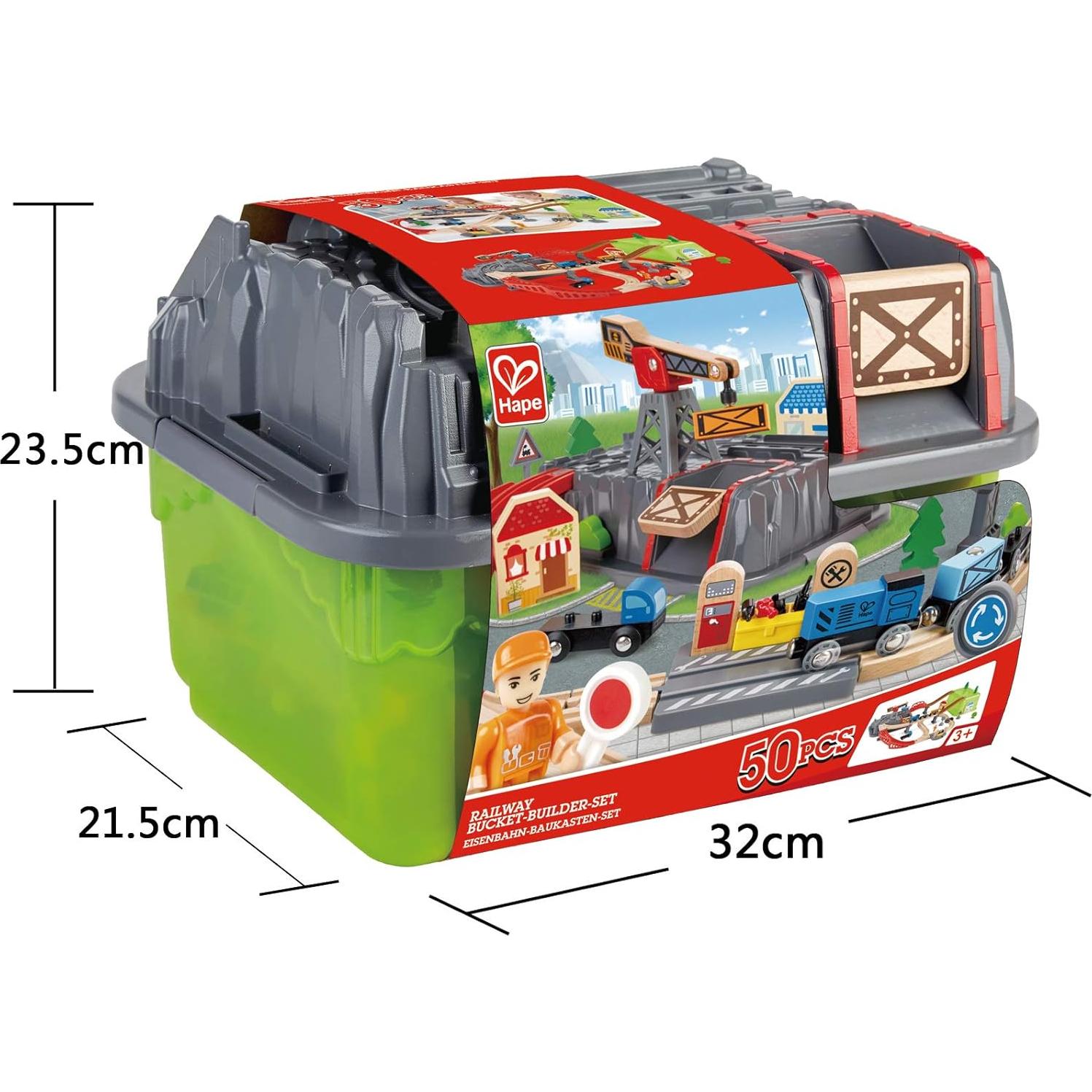 Hape Set Constructor de Ferrocarril 50 Piezas para Niños